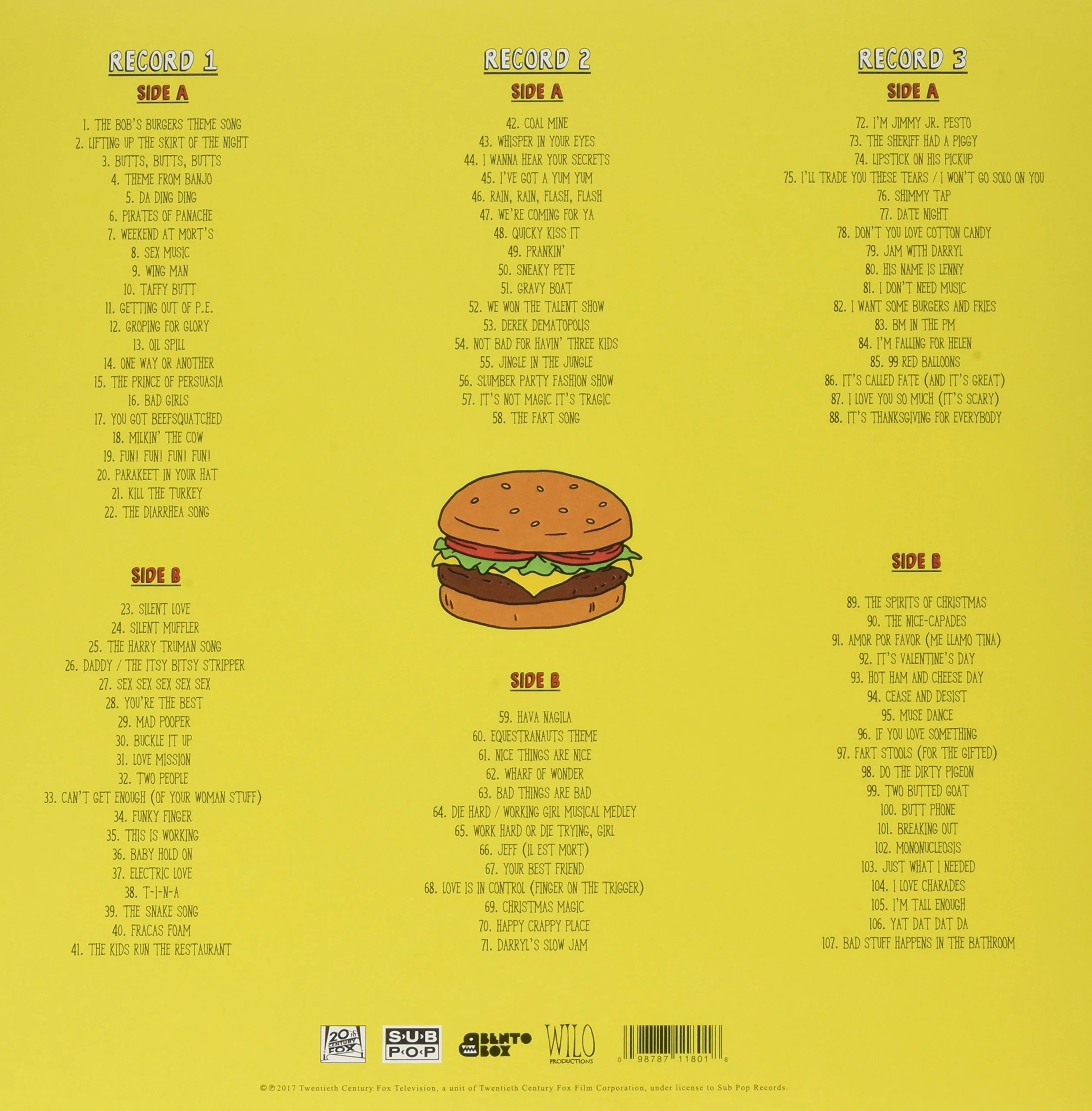 Bob's Burgers: The Bob's Burgers Music Album Vinyl 3LP+7" - Image 3