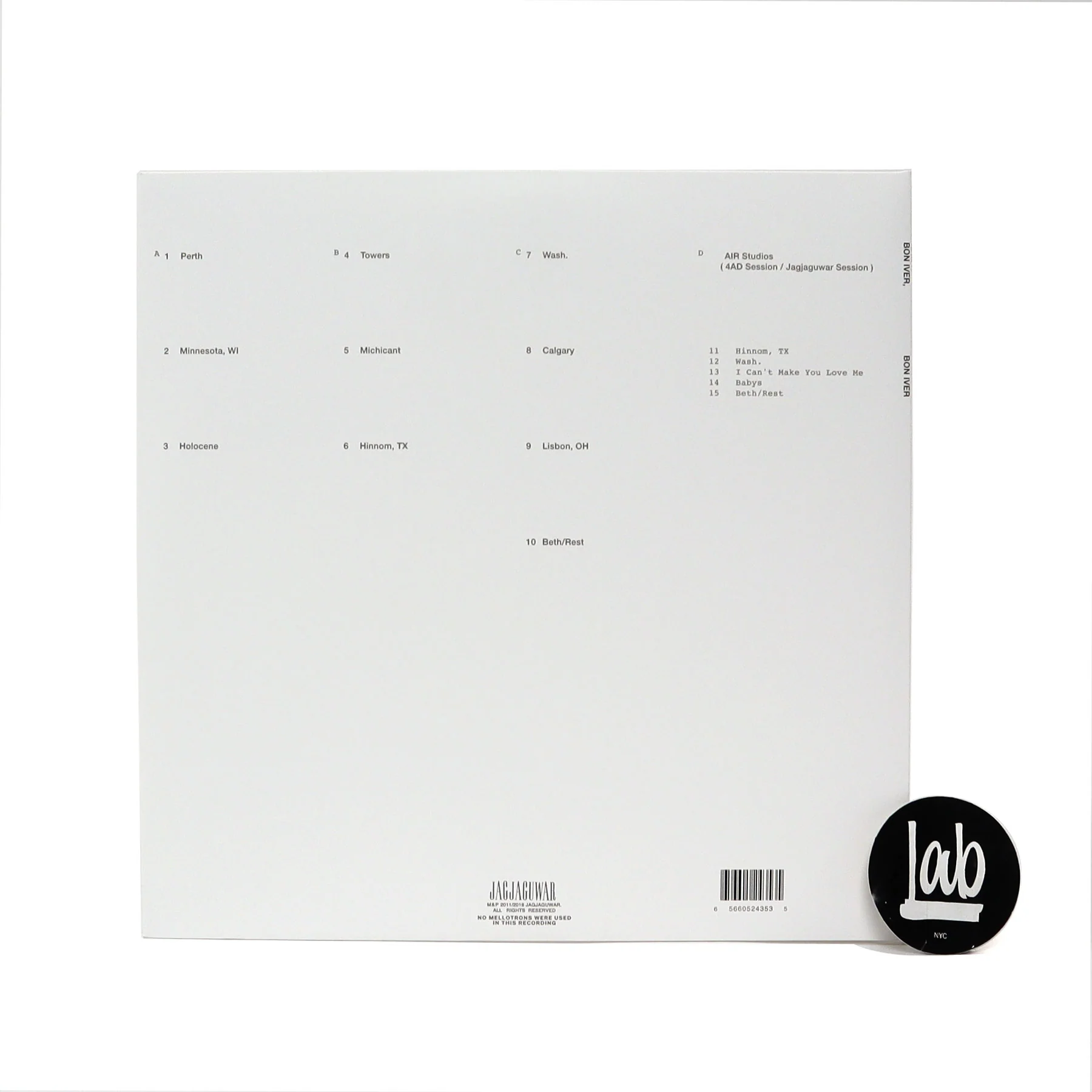 Bon Iver: Bon Iver, Bon Iver - 10th Anniversary Edition (Colored Vinyl) Vinyl 2LP - Image 3