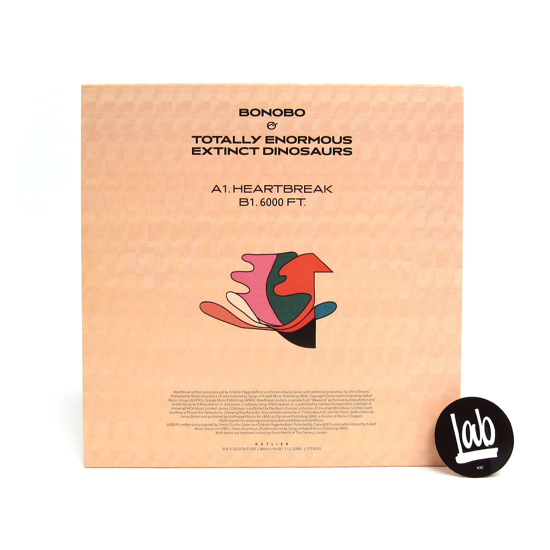 Bonobo & Totally Enormous Extinct Dinosaurs: Heartbreak (Signed Copies) Vinyl 12" - Image 3