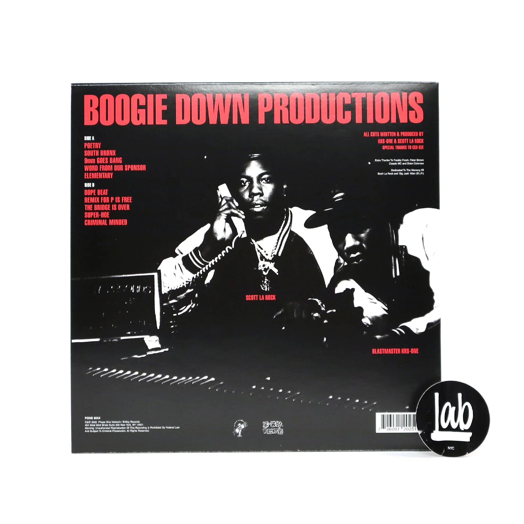Boogie Down Productions: Criminal Minded (Indie Exclusive Colored Vinyl) Vinyl LP - Image 3