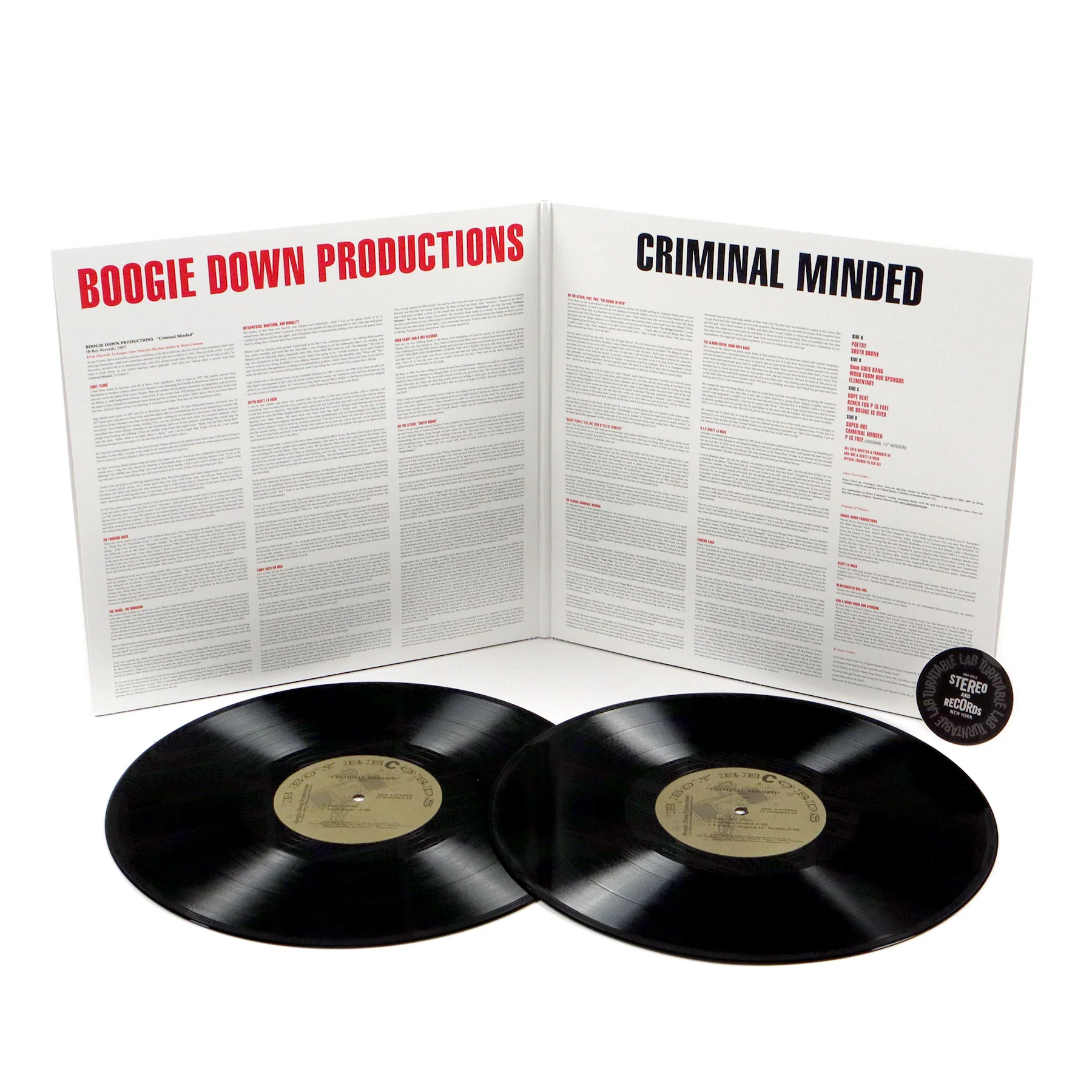 Boogie Down Productions: Criminal Minded Vinyl 2LP - Image 2