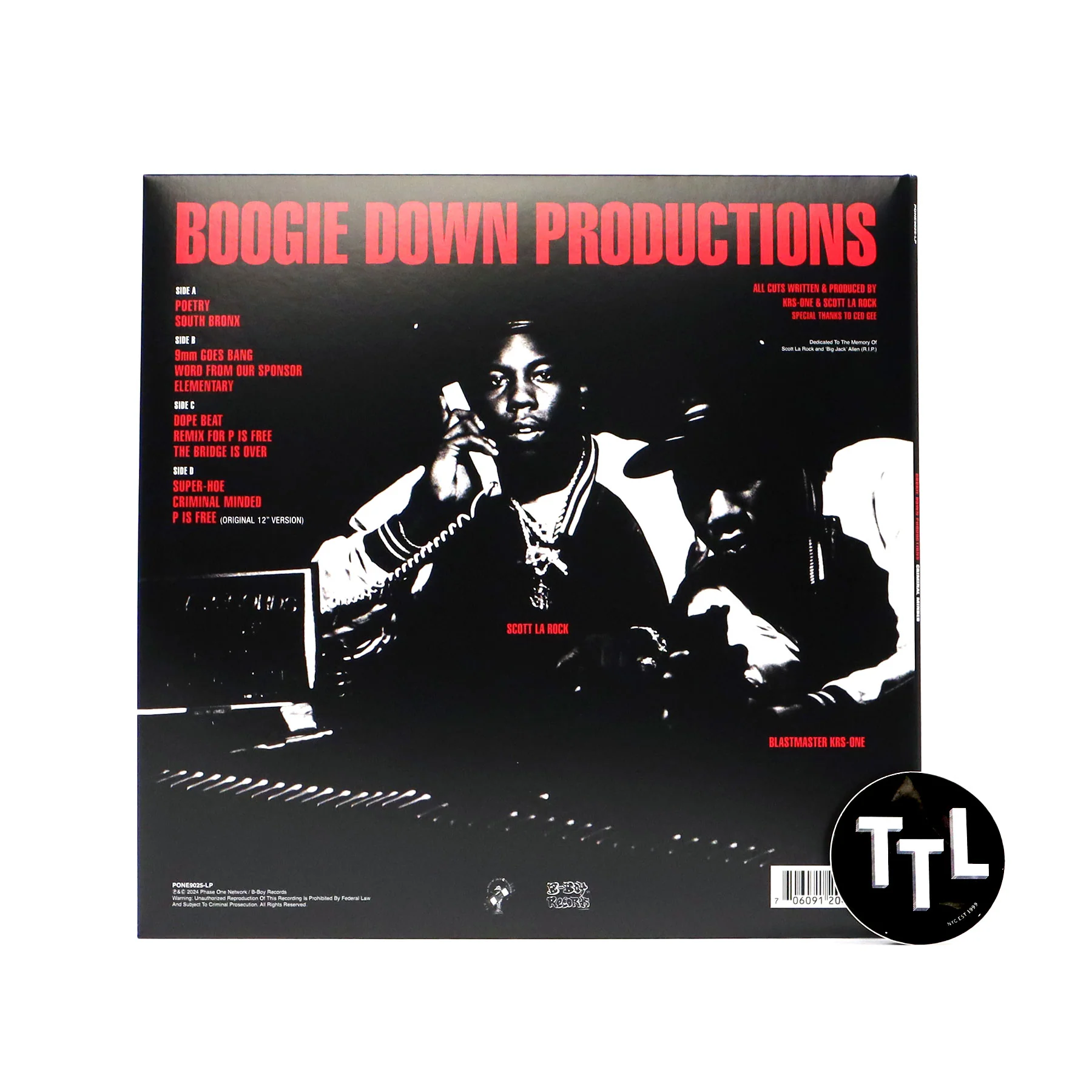 Boogie Down Productions: Criminal Minded Vinyl 2LP - Image 3
