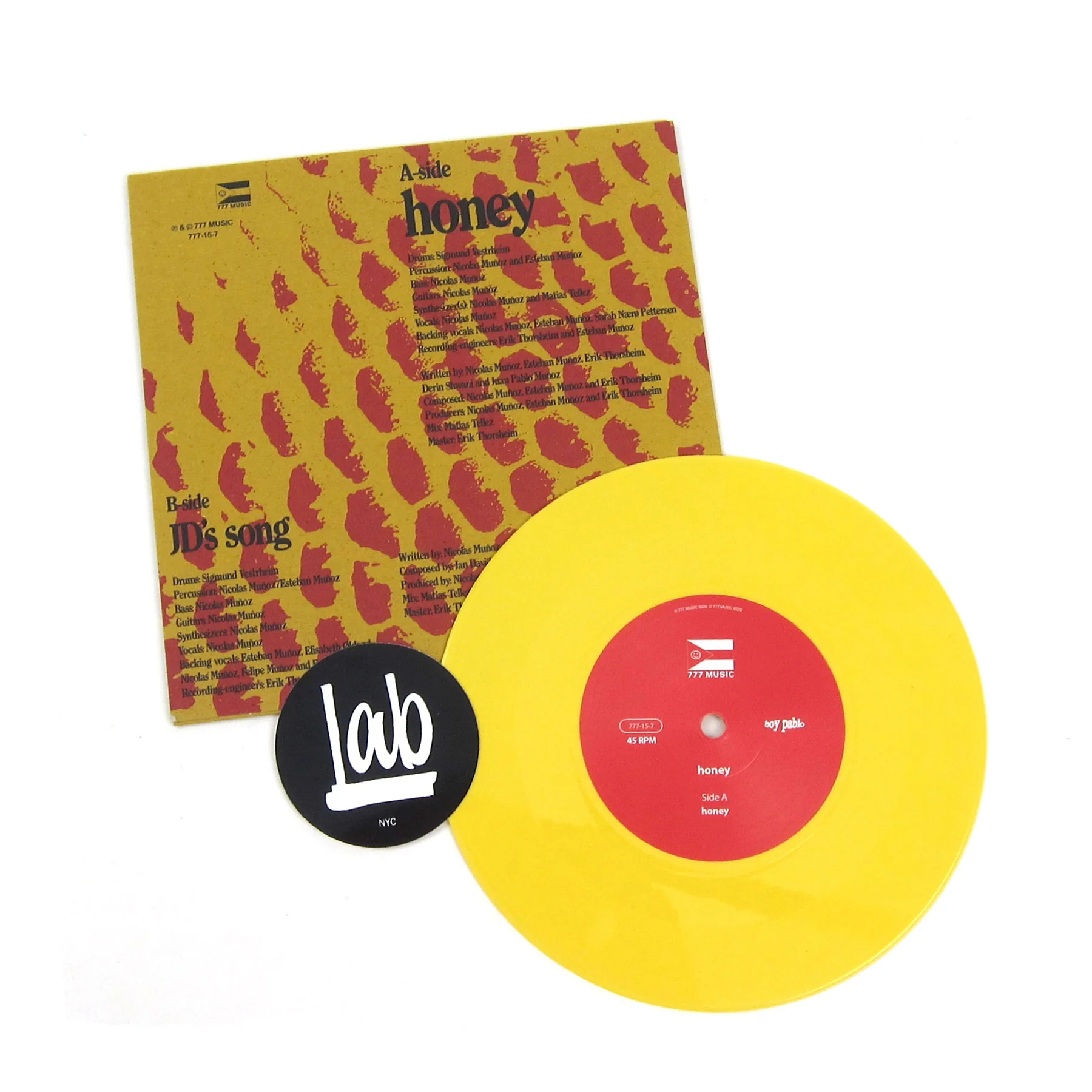 Boy Pablo: Honey (Colored Vinyl) Vinyl 7" - Image 2