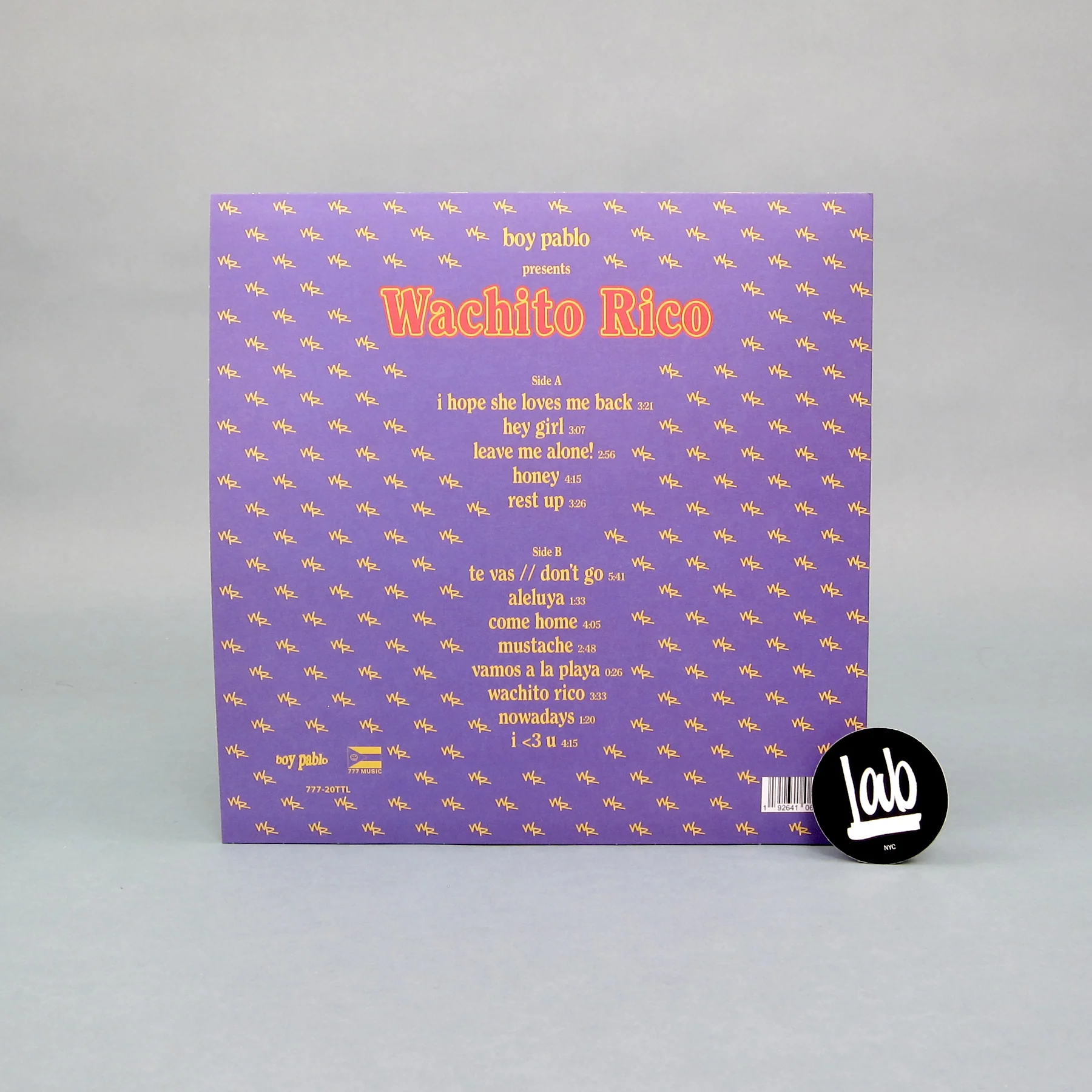 Boy Pablo: Wachito Rico (Colored Vinyl) Vinyl LP - Turntable Lab Exclusive - Image 4