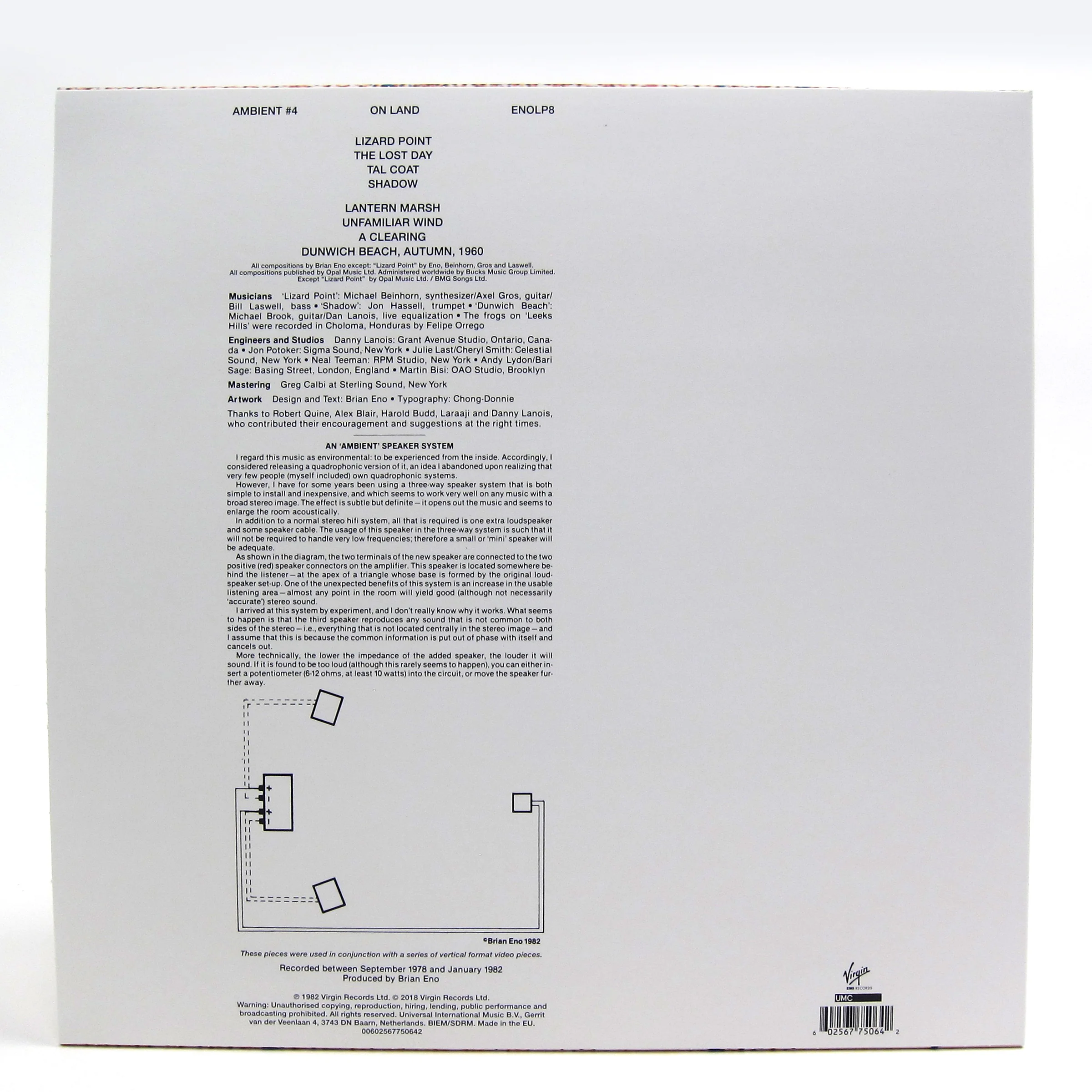 Brian Eno: Ambient 4 - On Land (180g) Vinyl LP - Image 2