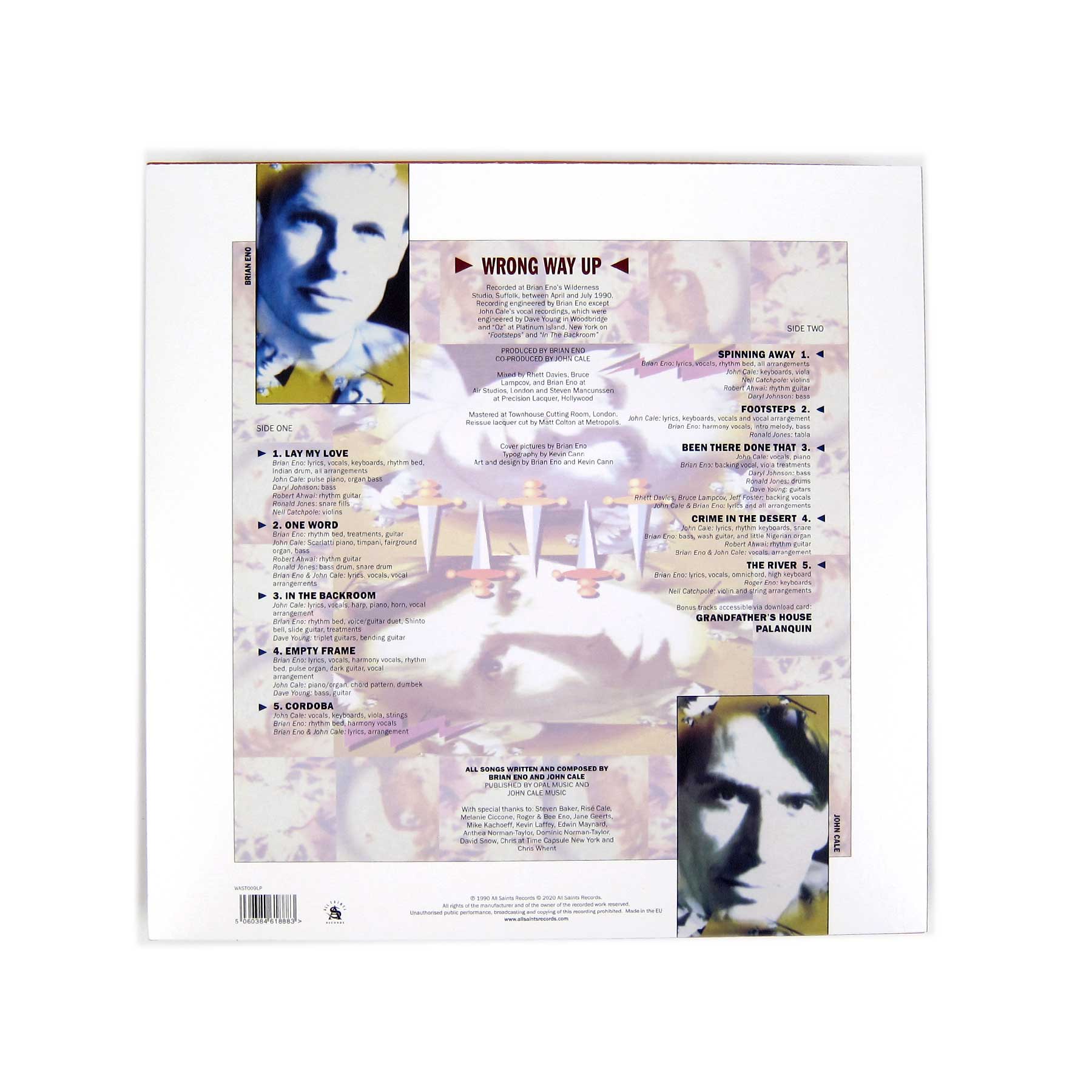 Brian Eno & John Cale: Wrong Way Up Vinyl LP - Image 3
