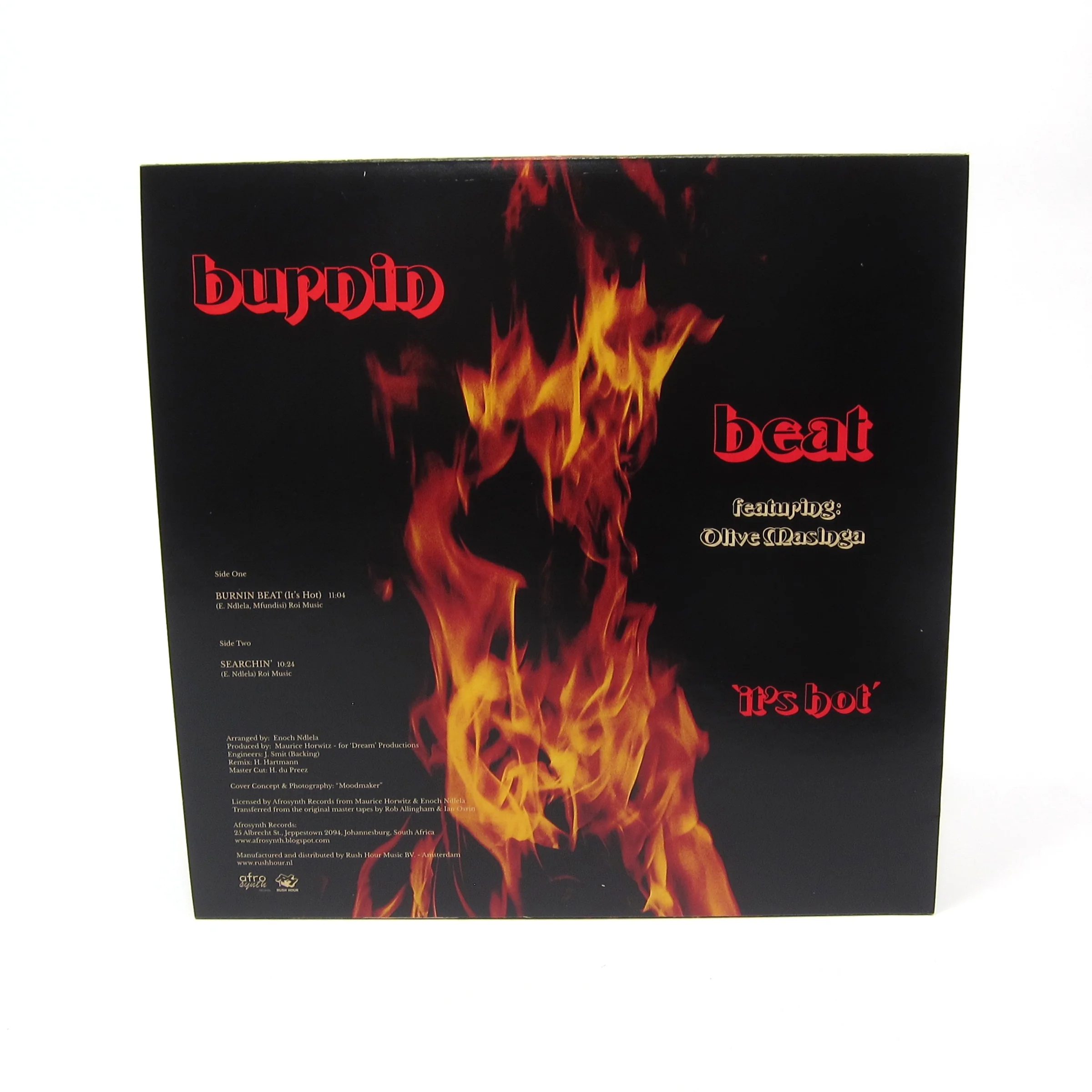 Burnin Beat Feat. Olive Masinga: It's Hot Vinyl 12" - Image 2
