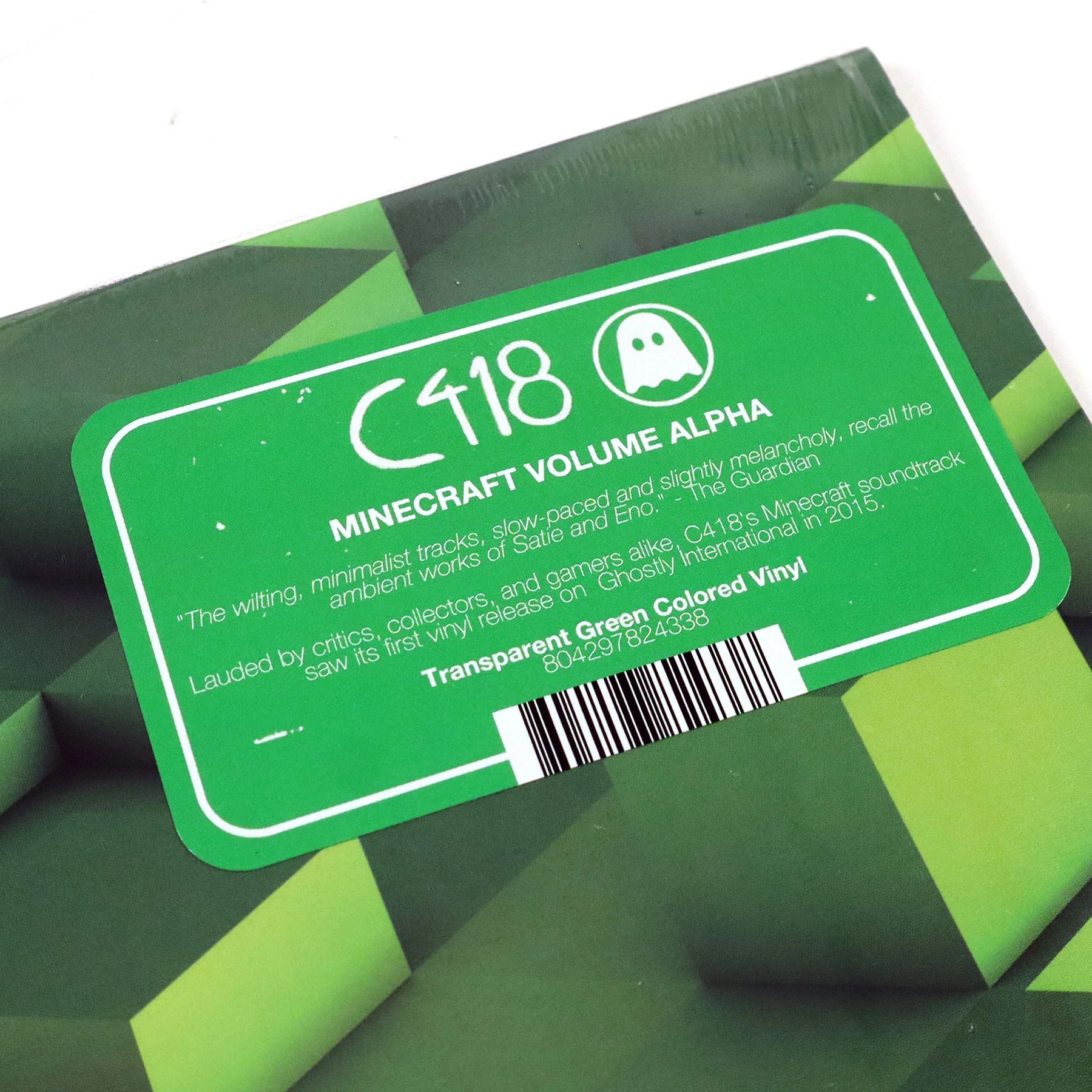 C418: Minecraft Volume Alpha (Green Colored Vinyl) Vinyl LP - Image 3