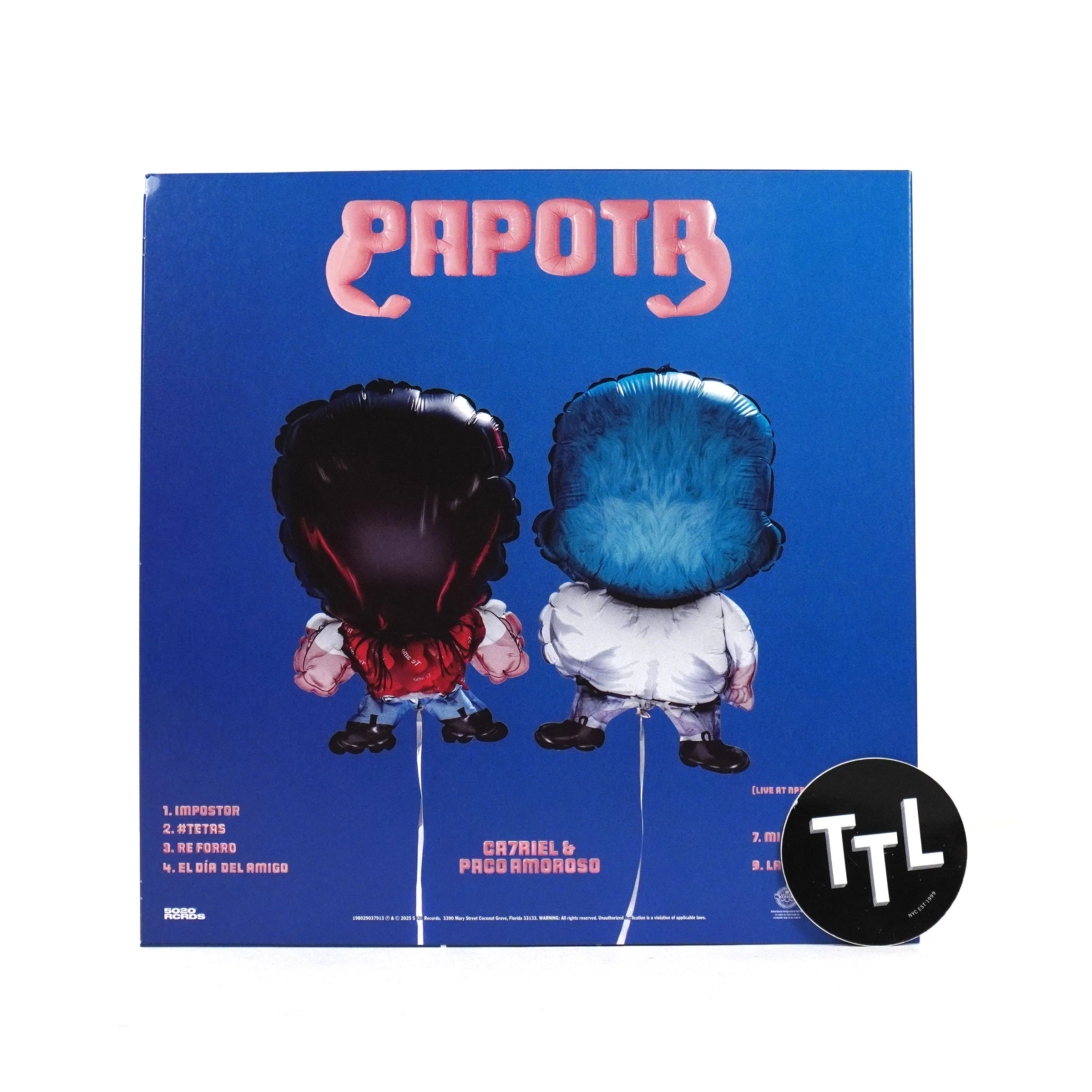 Ca7riel & Paco Amoroso: Papota (Colored Vinyl) Vinyl LP - Image 3