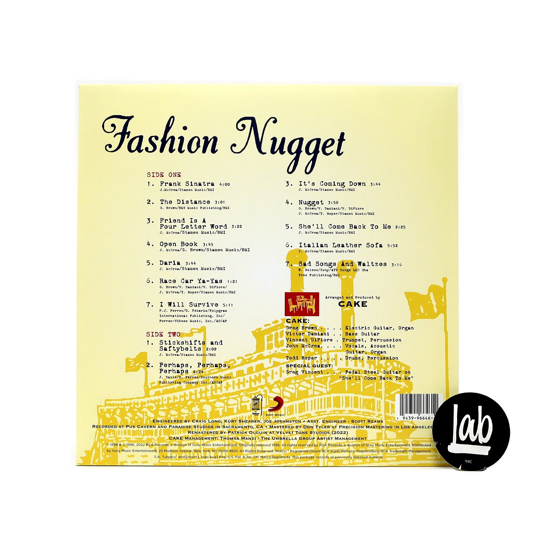 Cake: Fashion Nugget (180g) Vinyl LP - Image 3