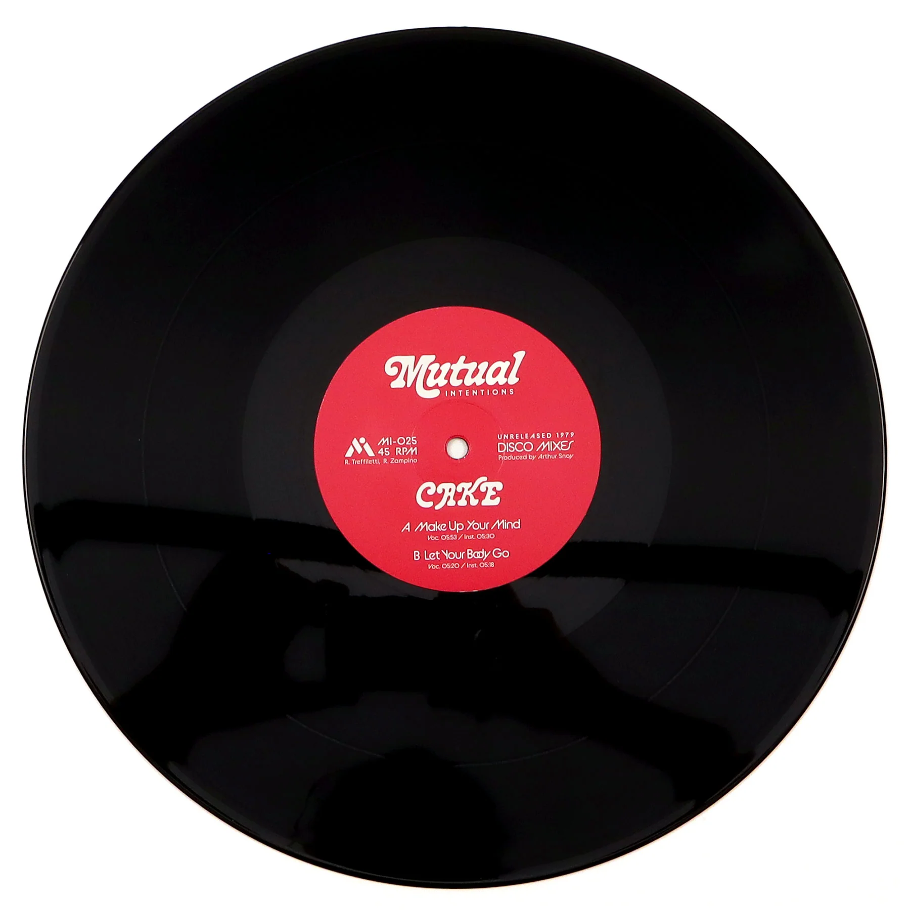 Cake: Make Up Your Mind / Let Your Body Go Vinyl 12" - Image 3