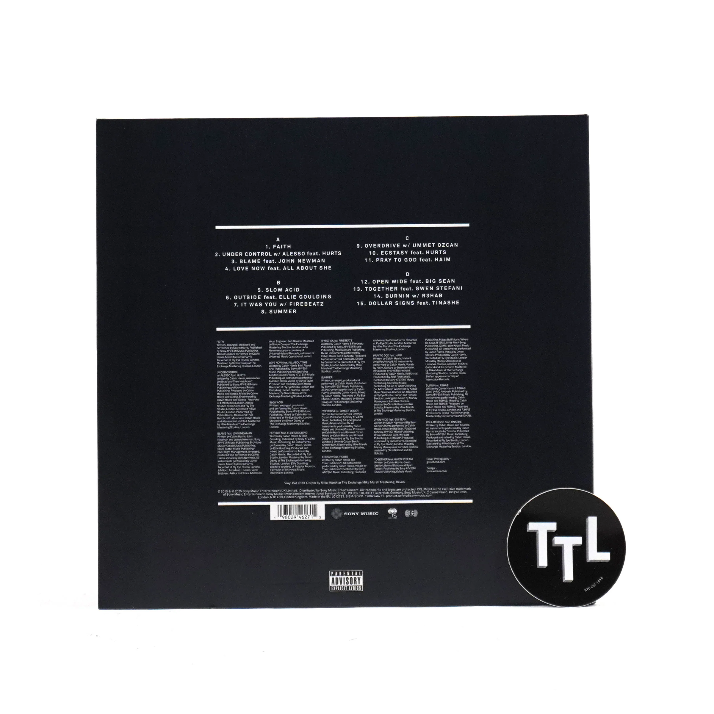 Calvin Harris: Motion (Import) Vinyl 2LP - Image 3