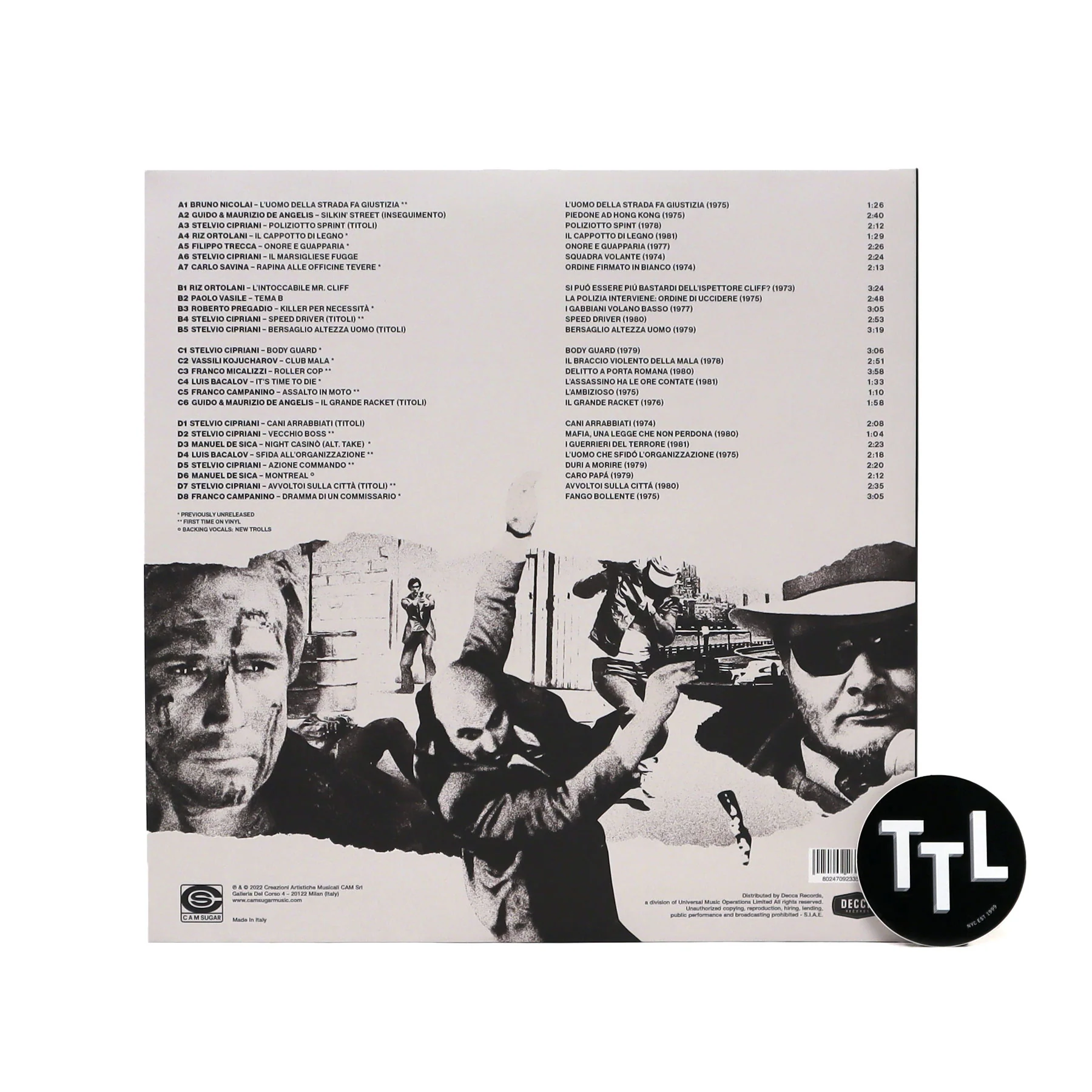 CAM Sugar: Piombo - Crime-Funk Sound Of Italian Cinema 1973-81 Vinyl 2LP+7" - Image 3