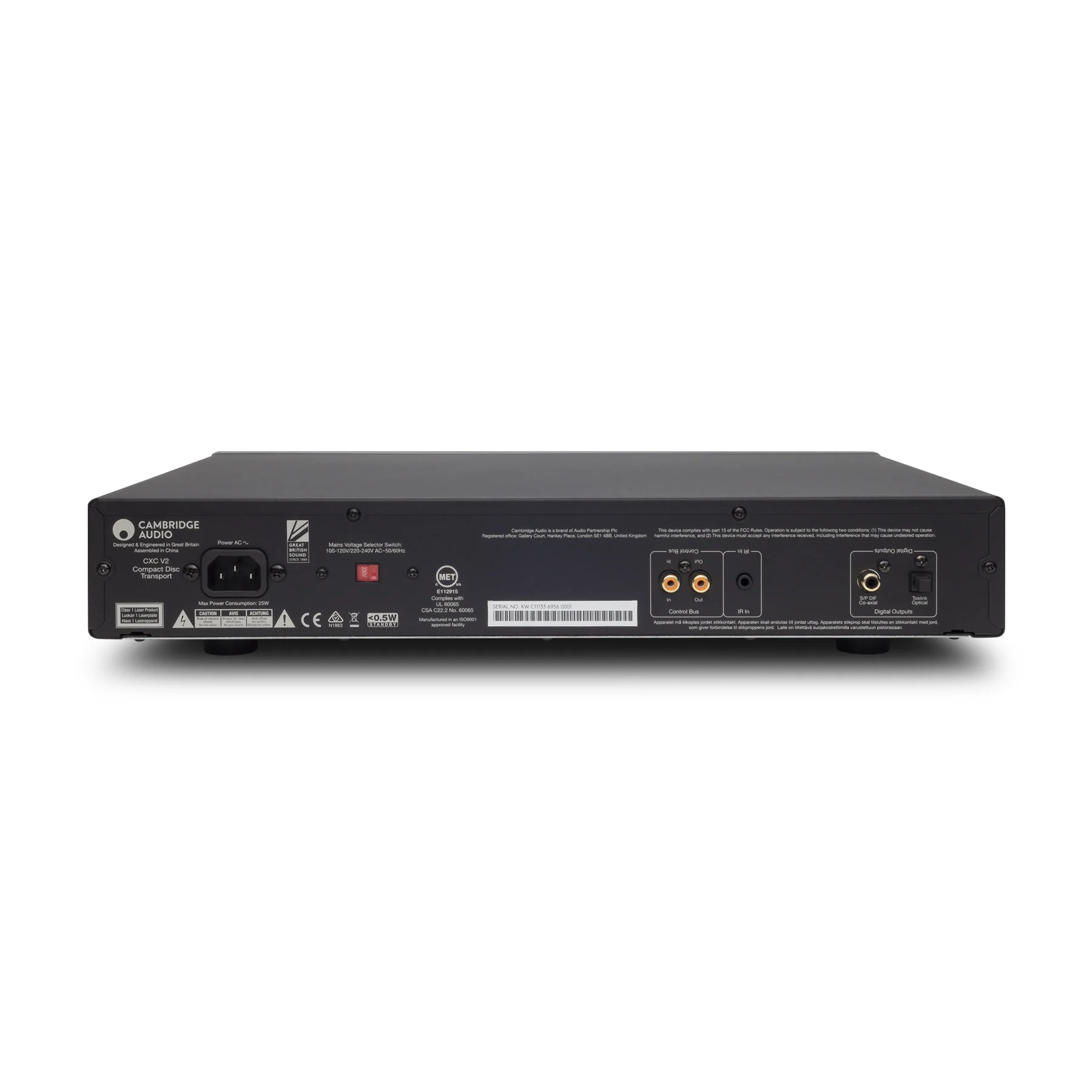 Cambridge Audio: CXC Compact Disc Transport CD Player - Lunar Grey - Image 3