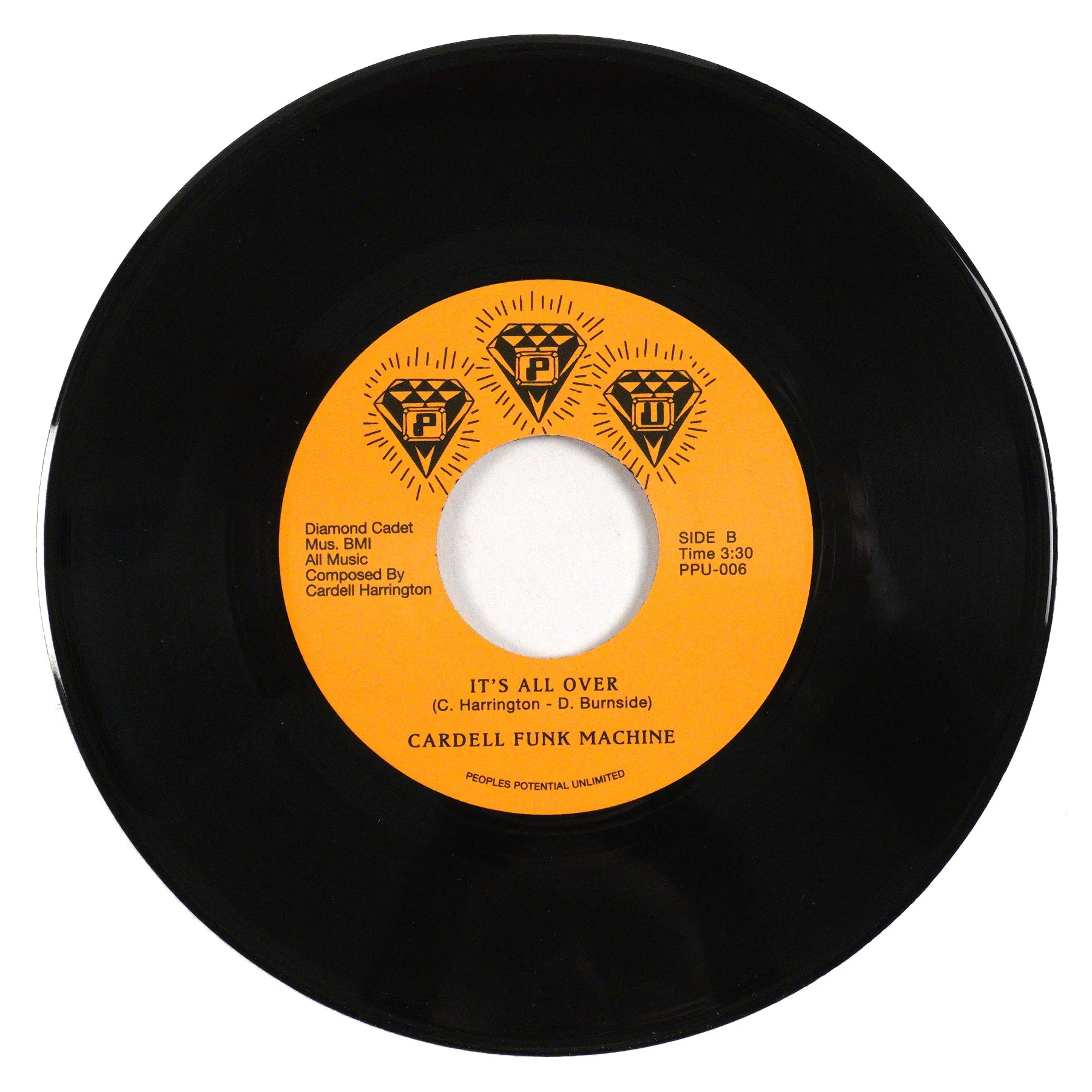 Cardell Funk Machine: Shoot Your Shot / It's All Over Vinyl 7" - Image 2