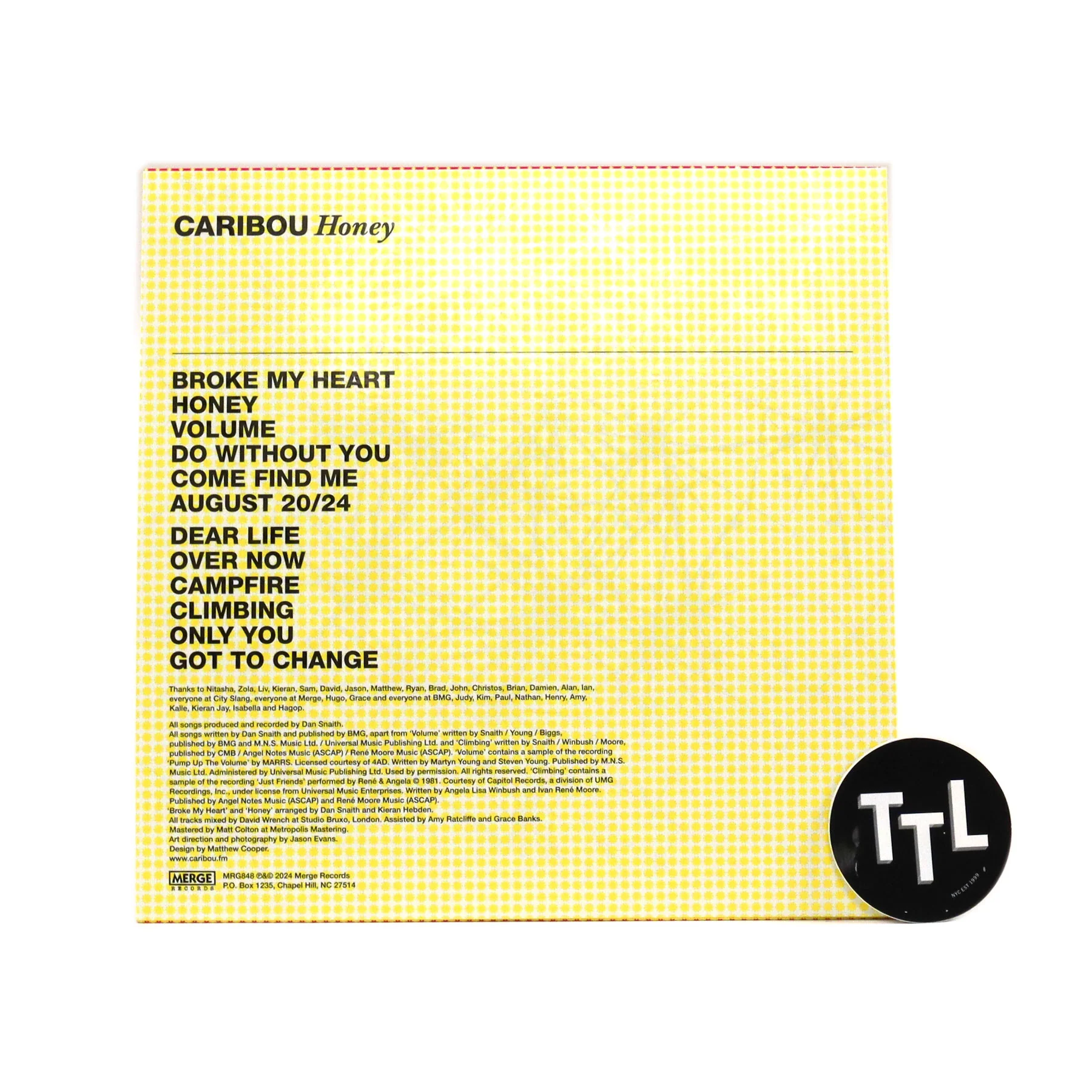 Caribou: Honey (Colored Vinyl) Vinyl LP - Image 3