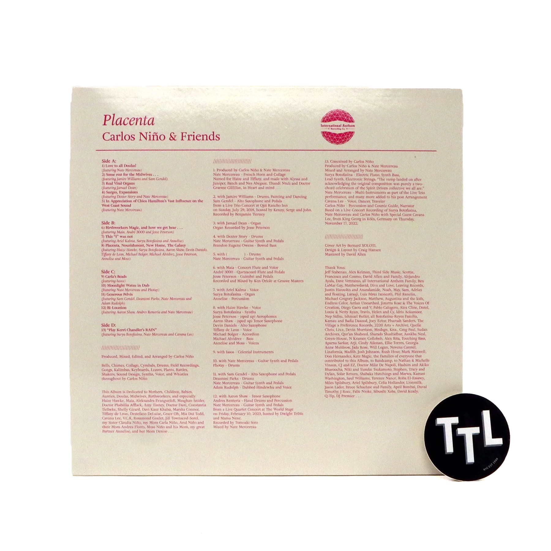 Carlos Nino & Friends: Placenta (Colored Vinyl) Vinyl 2LP - Image 3