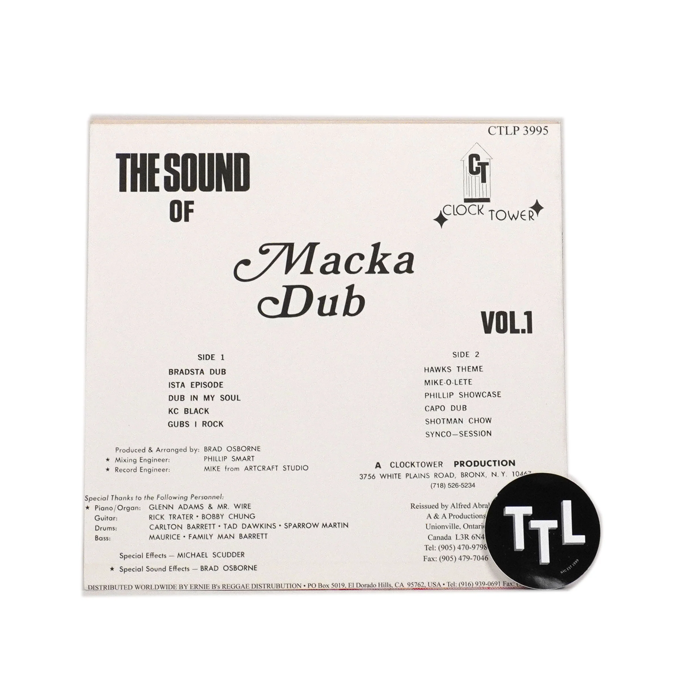 Carlton & Aston 'Family Man' Barrett: The Sound of Macka Dub Vol.1 Vinyl LP - Image 3