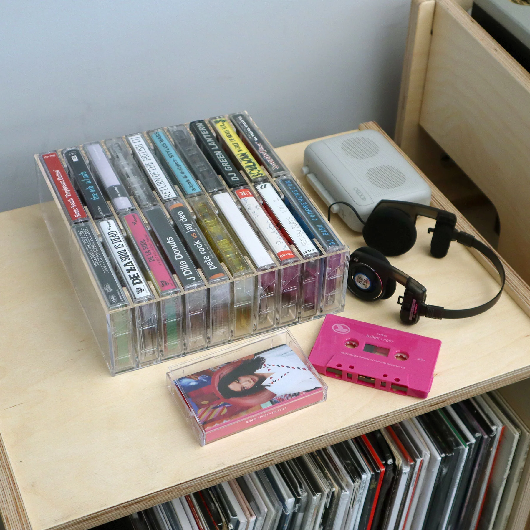Cassette Club: Acrylic Cassette Tape Holder - 20 Tapes - Image 2