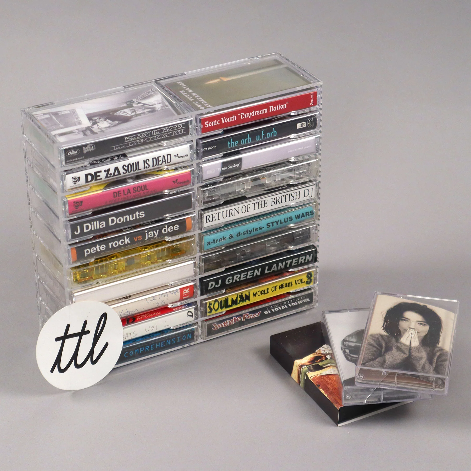 Cassette Club: Acrylic Cassette Tape Holder - 20 Tapes - Image 6