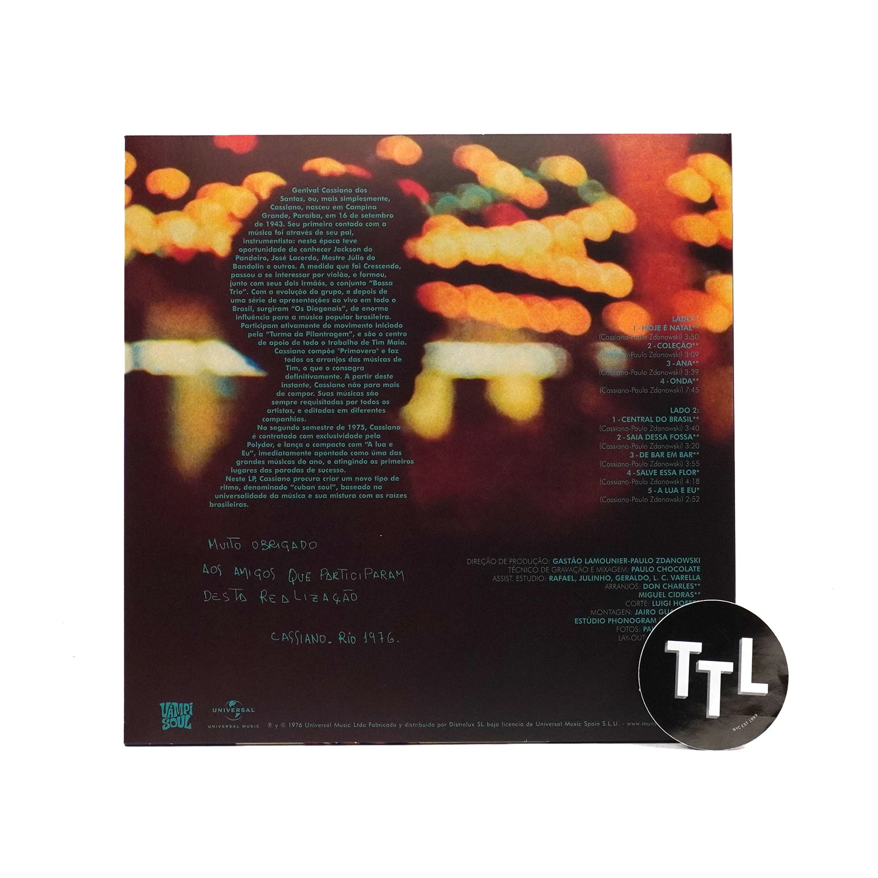 Cassiano: Cuban Soul - 18 Kilates (180g) Vinyl LP - Image 3