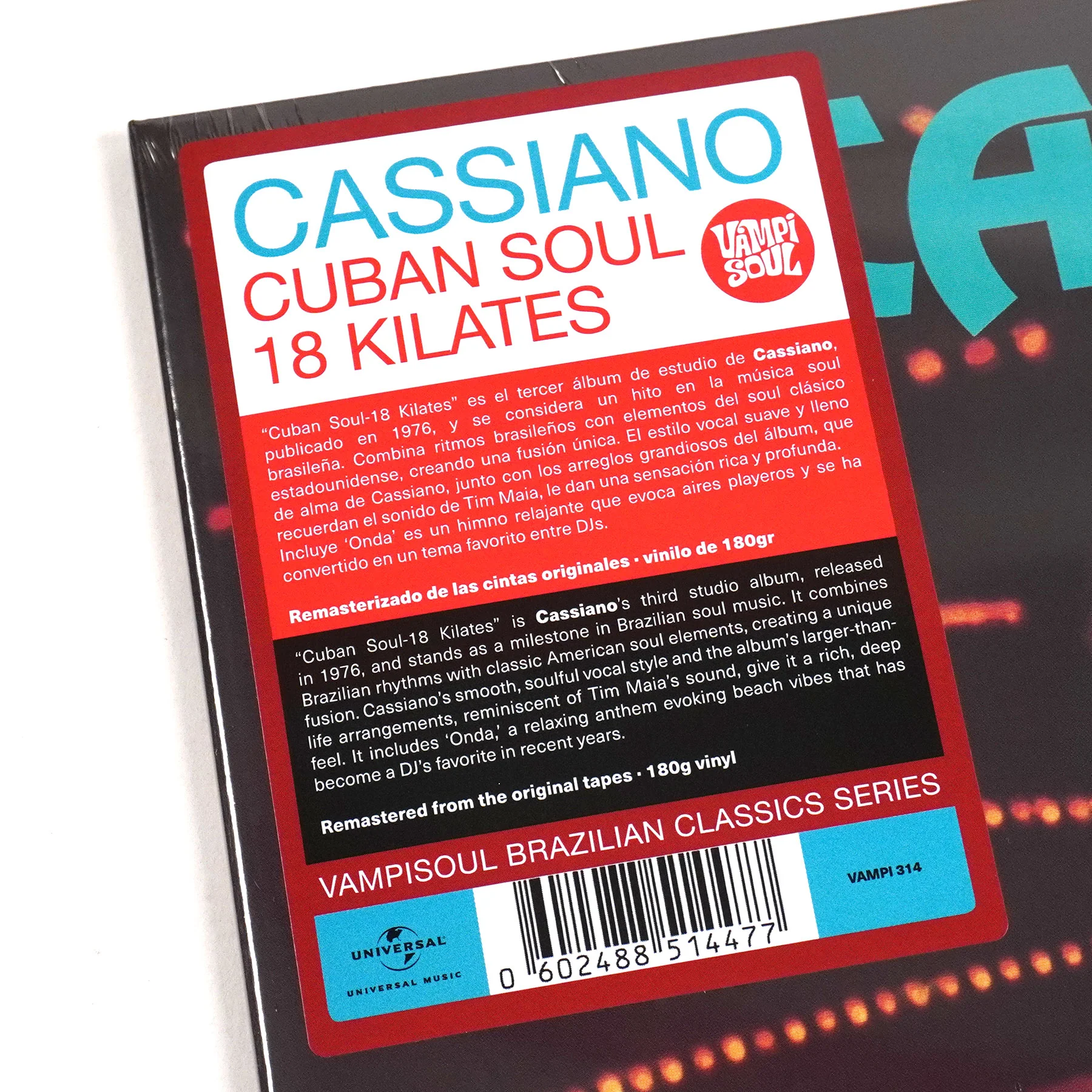 Cassiano: Cuban Soul - 18 Kilates (180g) Vinyl LP - Image 4