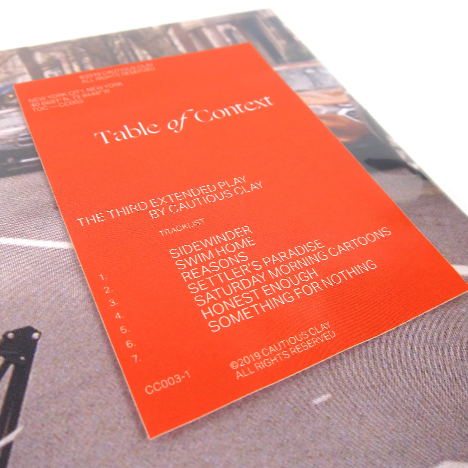 Cautious Clay: Table of Context  (Colored Vinyl) Vinyl LP - Image 4