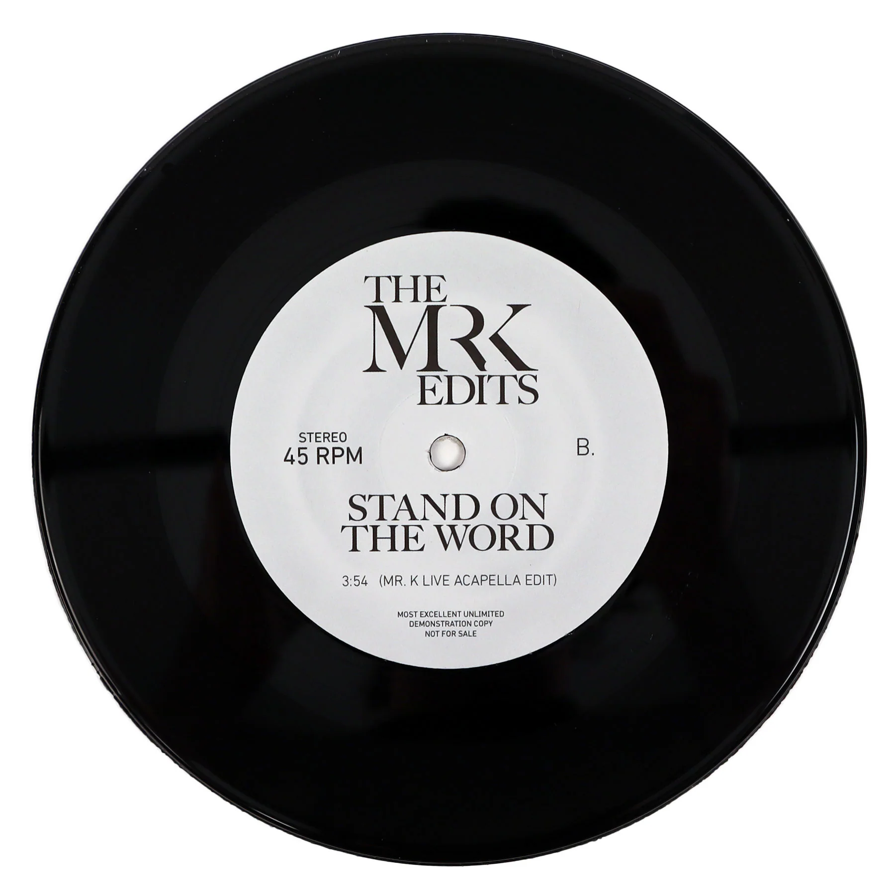 Mr. K: Stand On The Word (Danny Krivit Edits) Vinyl 7" - Image 2