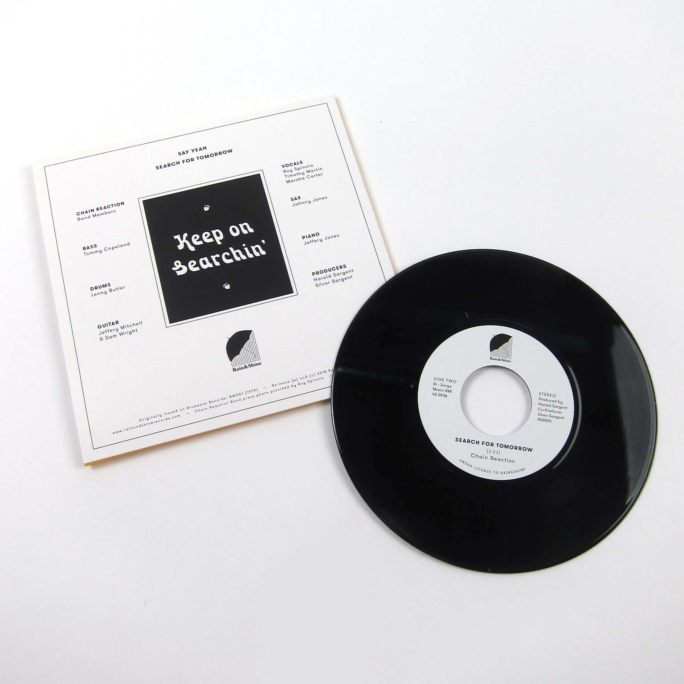 Chain Reaction: Say Yeah / Search For Tomorrow Vinyl 7" - Image 2
