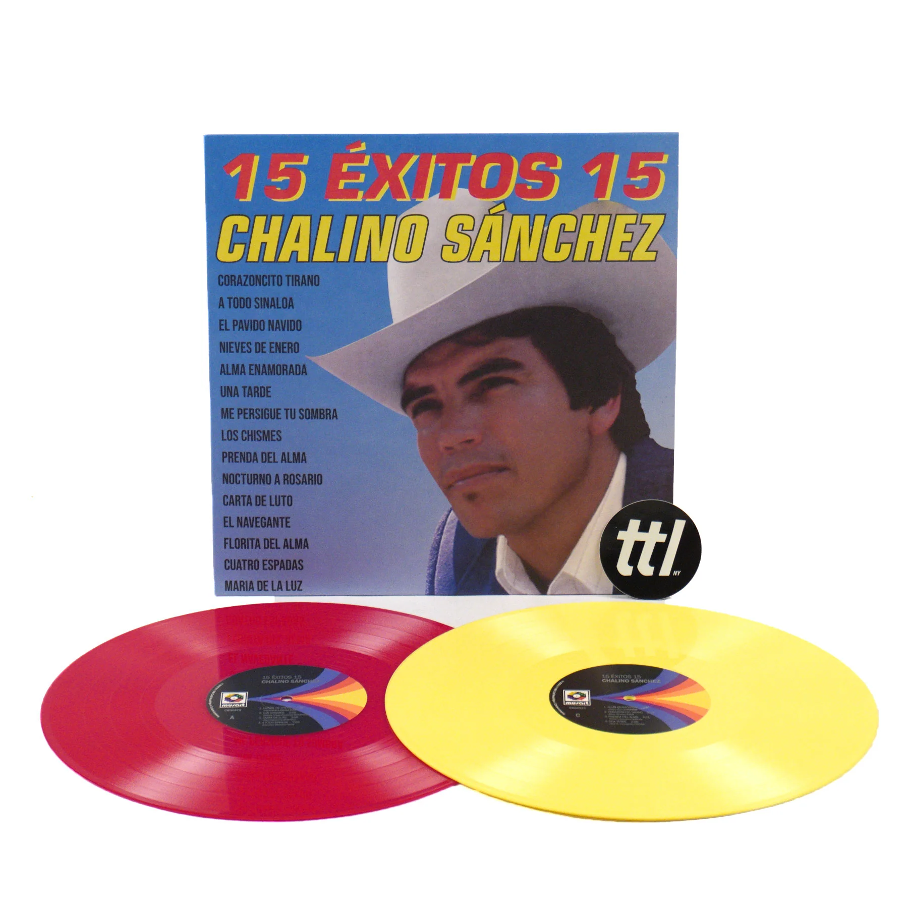 Chalino Sanchez: 15 Exitos 15 (Colored Vinyl) Vinyl 2LP - Image 2