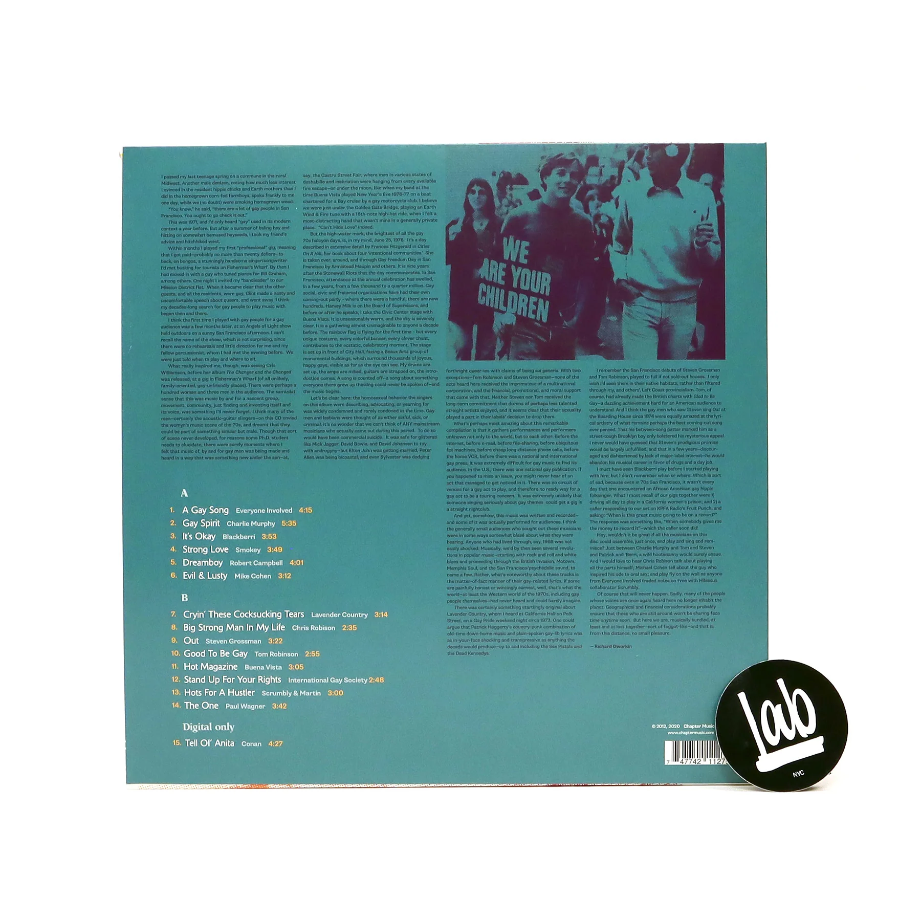 Chapter Music: Strong Love - Songs Of Gay Liberation 1972-81 (Colored Vinyl) Vinyl LP - Image 3