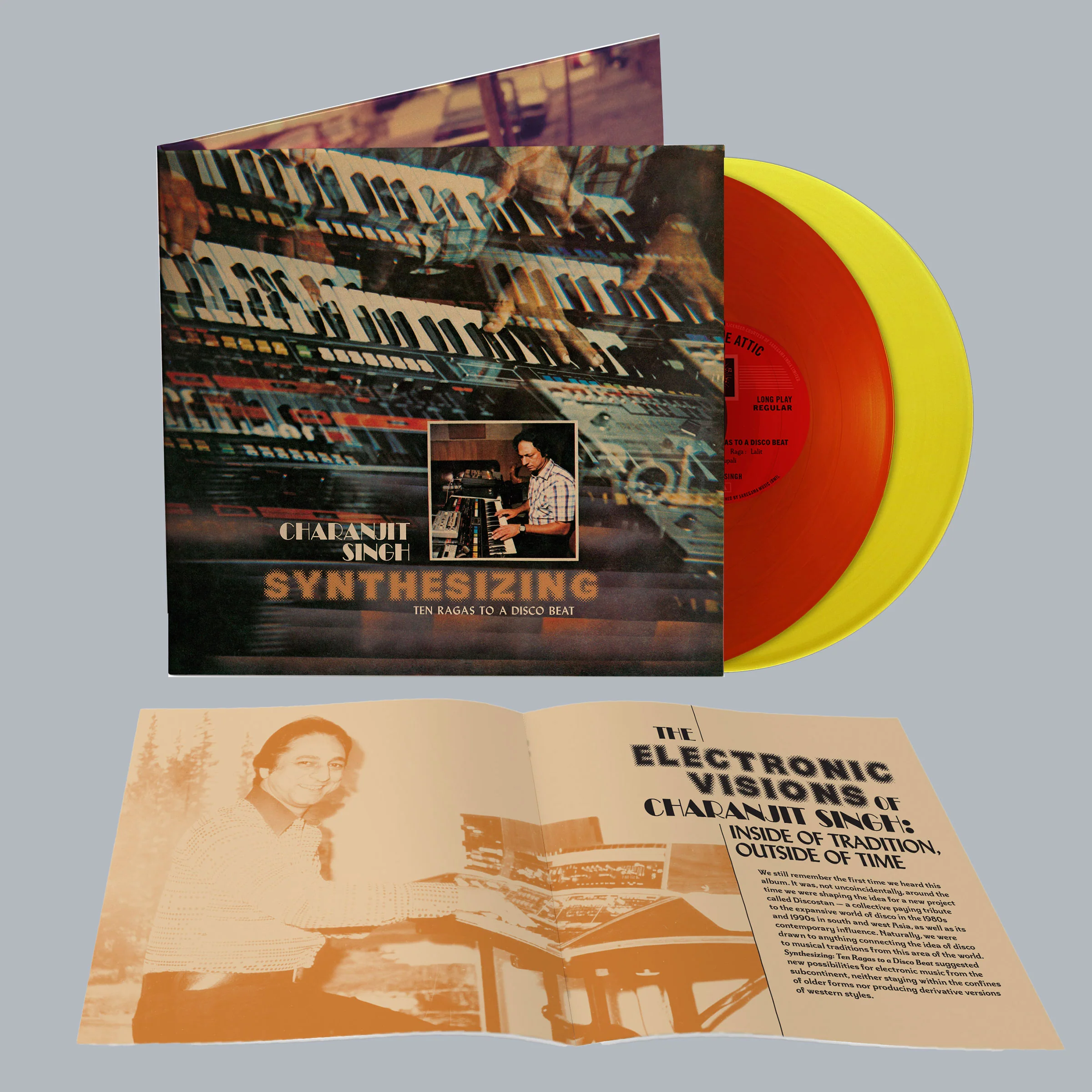 Charanjit Singh: Synthesizing - Ten Ragas To A Disco Beat (Colored Vinyl) Vinyl 2LP - Turntable Lab Exclusive - PRE-ORDER - Image 2
