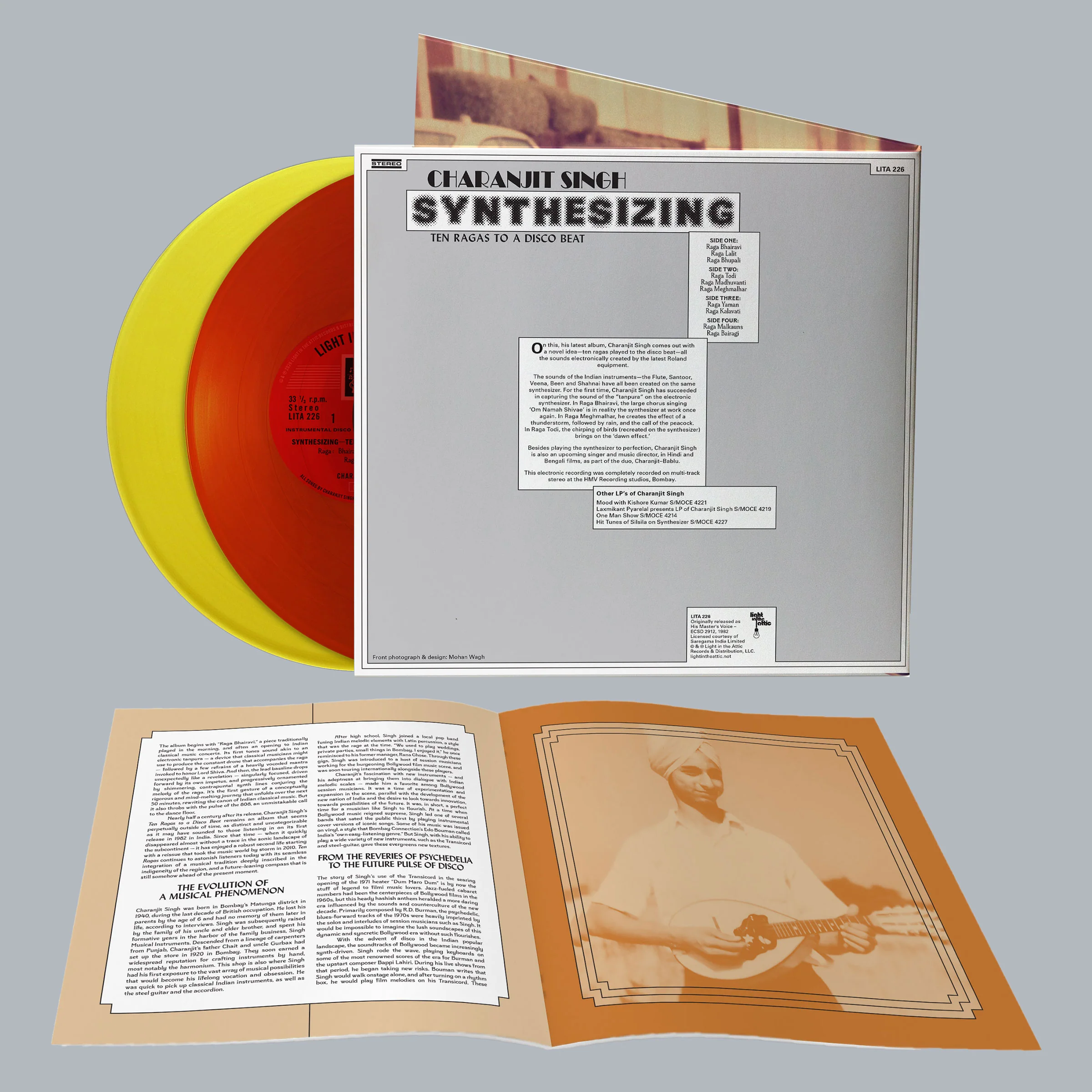 Charanjit Singh: Synthesizing - Ten Ragas To A Disco Beat (Colored Vinyl) Vinyl 2LP - Turntable Lab Exclusive - PRE-ORDER - Image 3