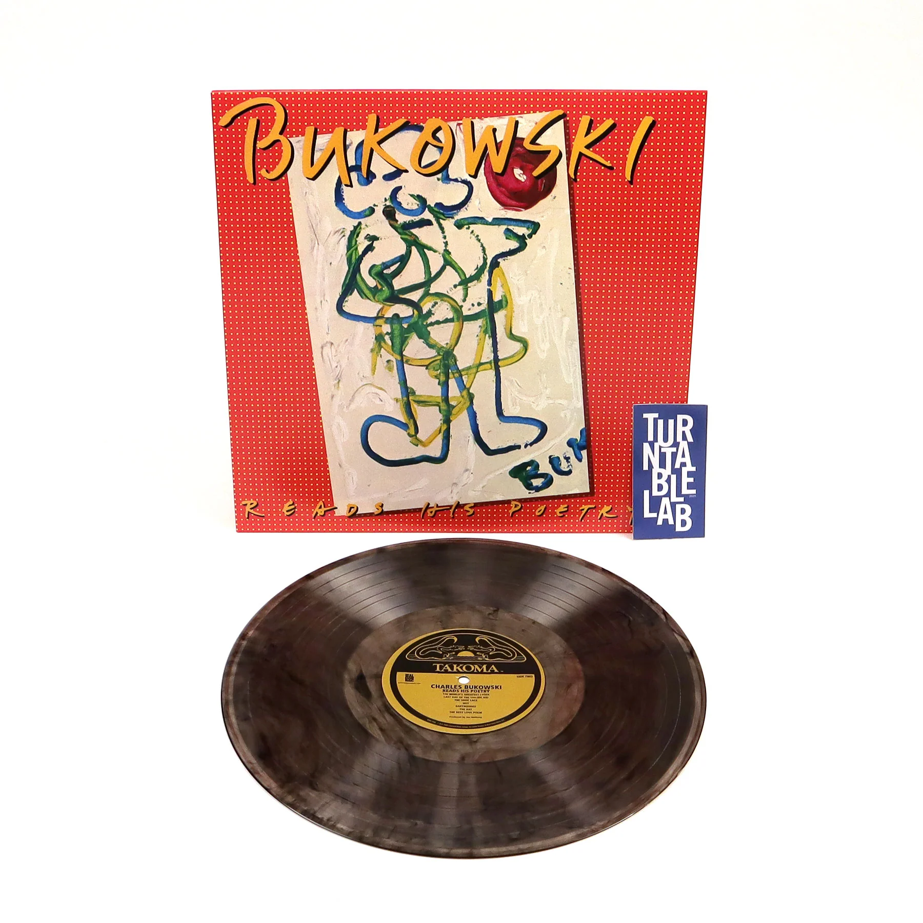 Charles Bukowski: Reads His Poetry (Clear Swirl Colored Vinyl) Vinyl LP - Image 2