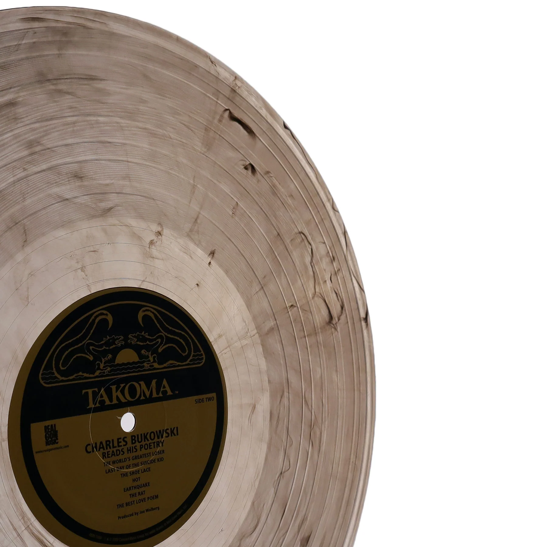 Charles Bukowski: Reads His Poetry (Clear Swirl Colored Vinyl) Vinyl LP - Image 3