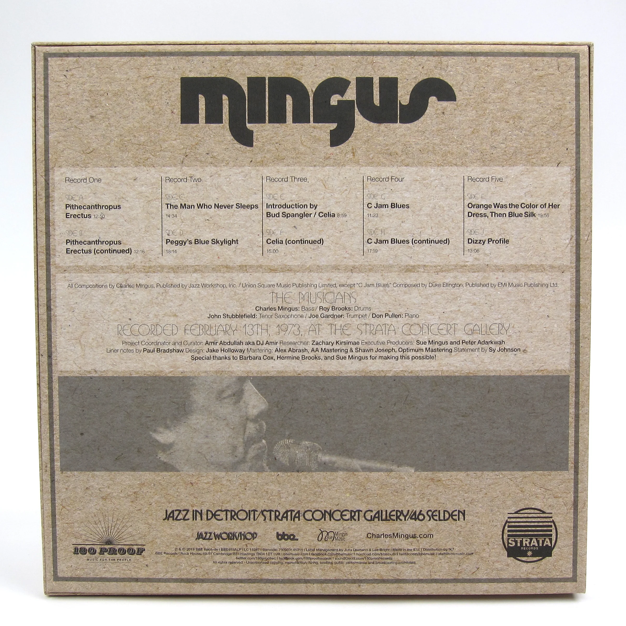 Charles Mingus: Jazz in Detroit / Strata Concert Gallery / 46 Selden (180g) Vinyl 5LP Boxset - Image 4