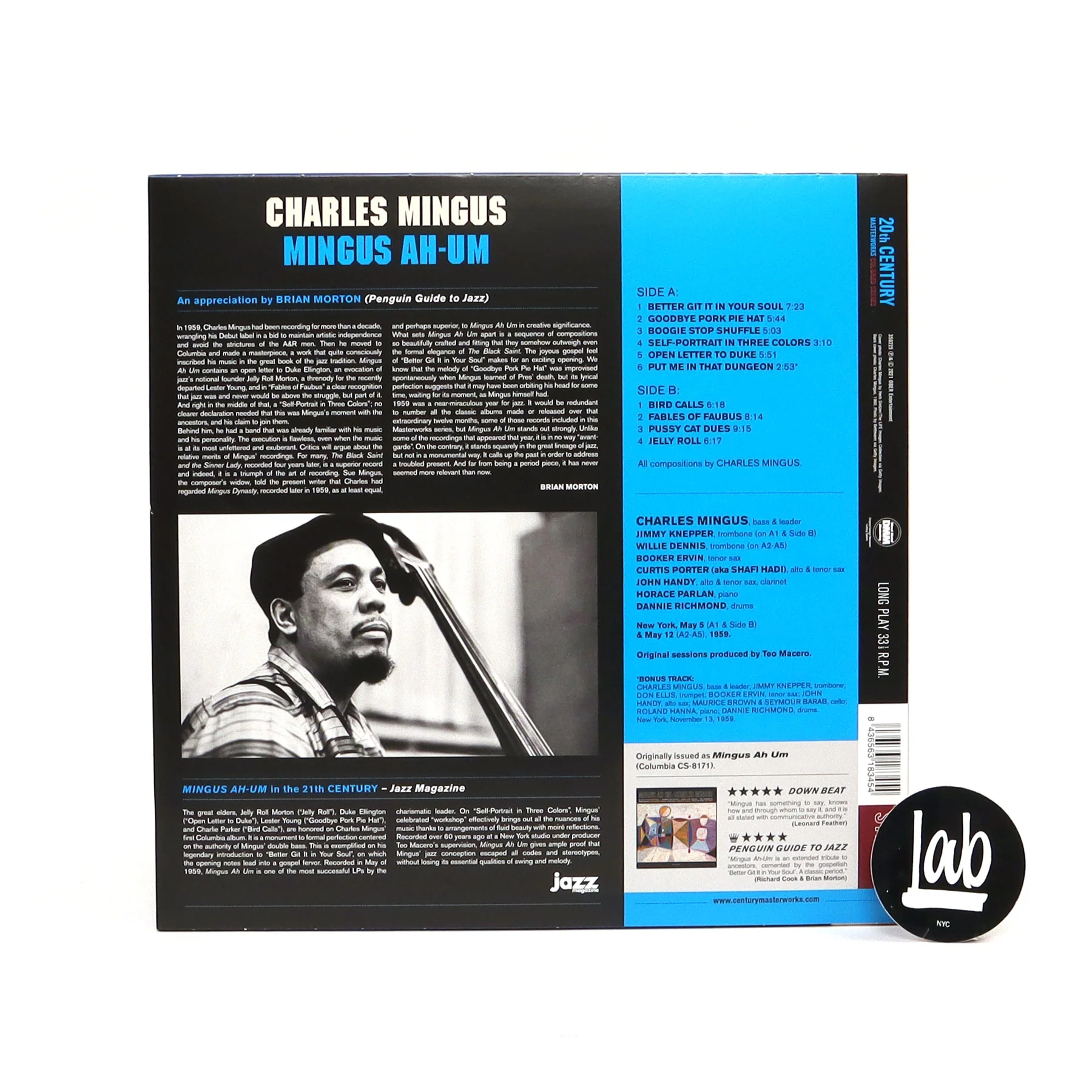 Charles Mingus: Mingus Ah Um (180g, Colored Vinyl) Vinyl LP - Image 3