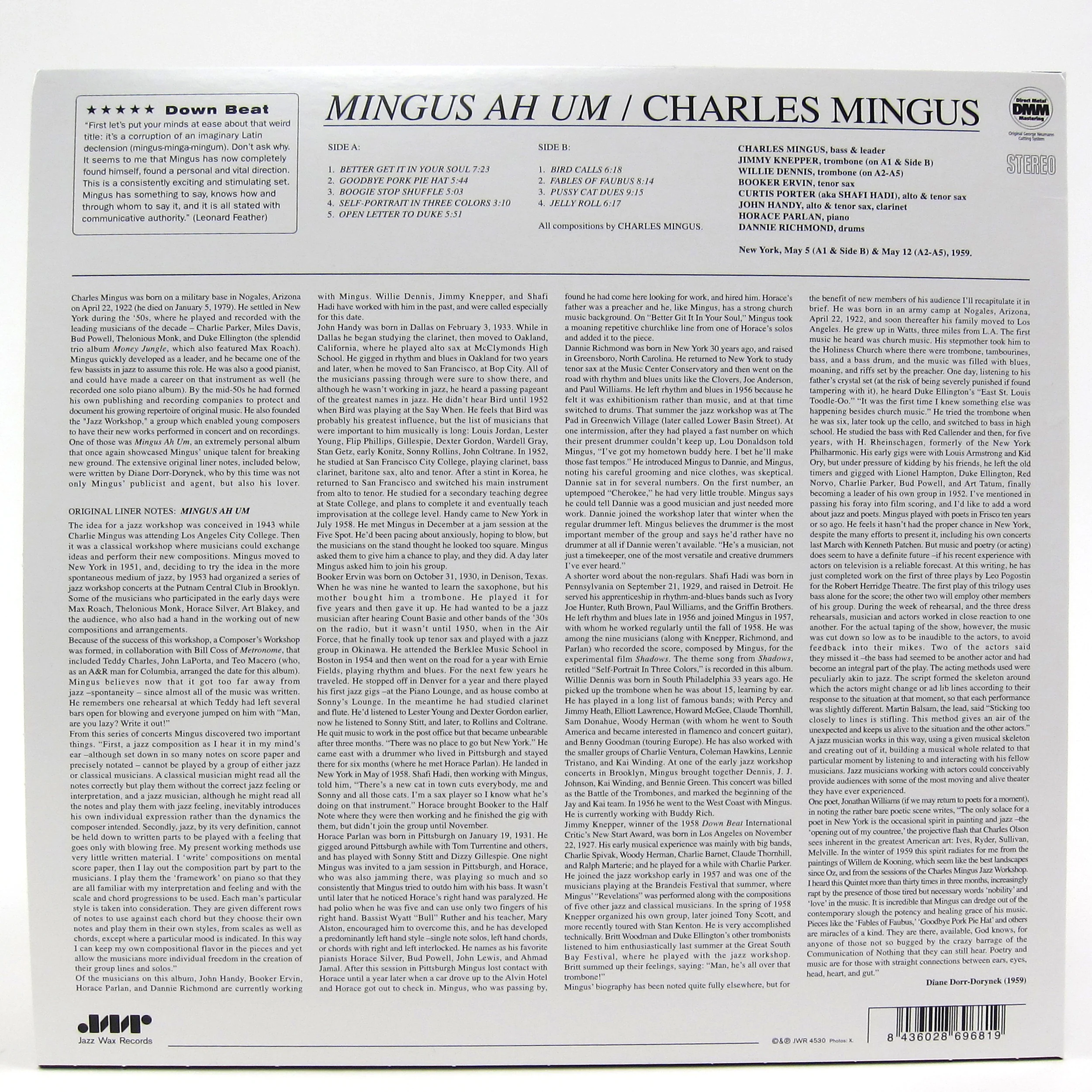 Charles Mingus: Mingus Ah Um (180g) Vinyl LP - Image 2
