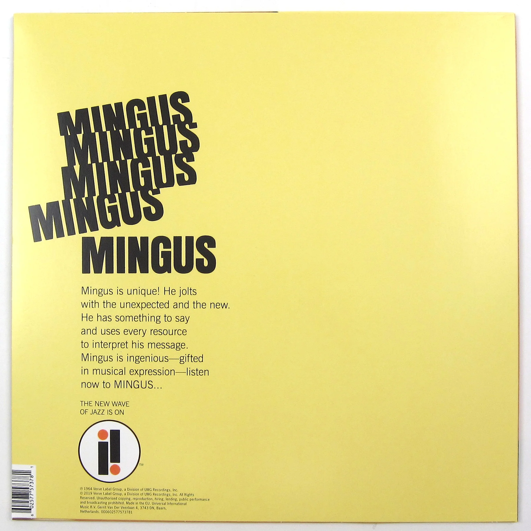 Charles Mingus: Mingus Mingus Mingus Mingus Mingus Vinyl LP - Image 3