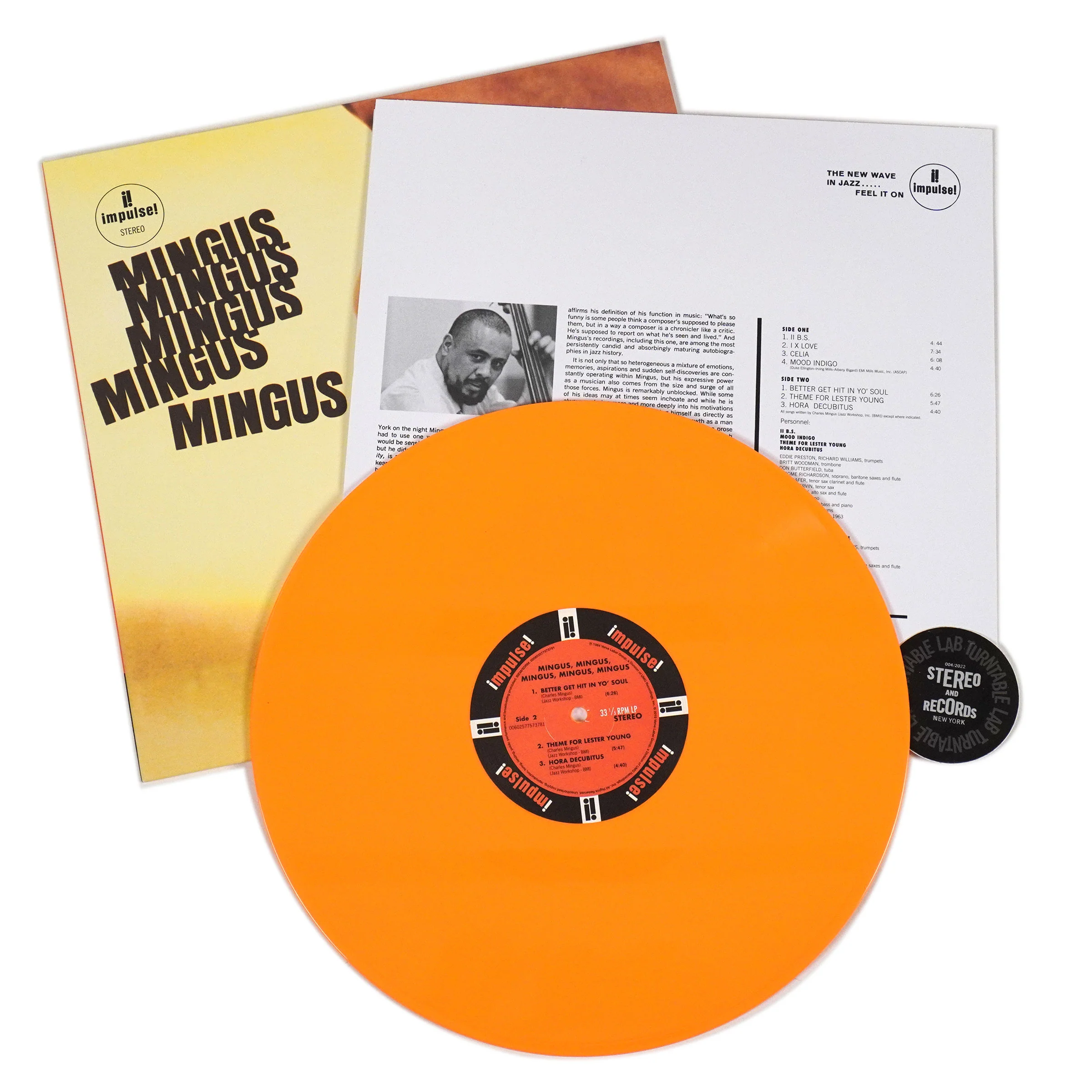 Charles Mingus: Mingus Mingus Mingus Mingus Mingus (Orange Colored Vinyl) Vinyl LP - Image 2