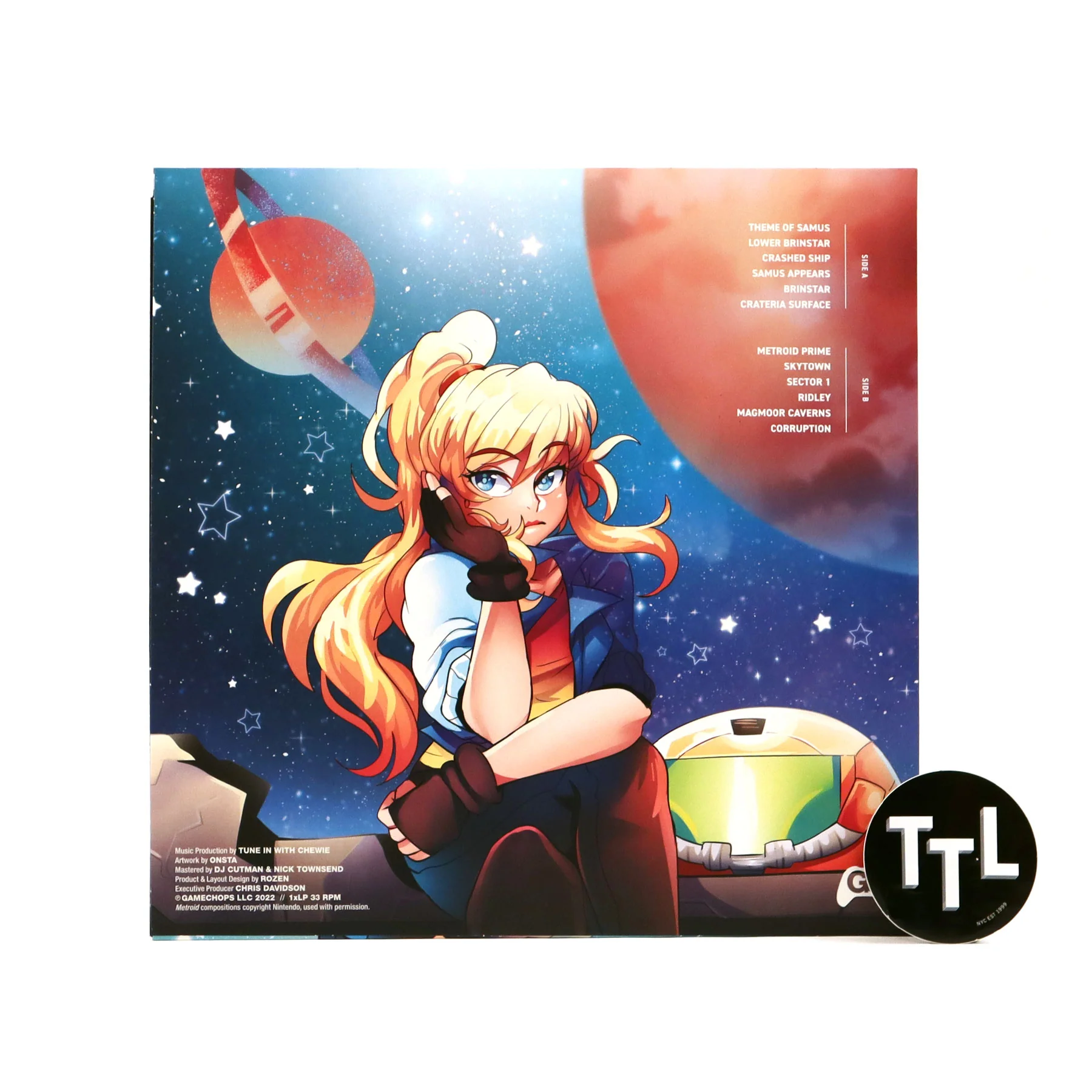 Chewie: Samus & Chill (Blue Colored Vinyl) (Metroid) Vinyl LP - Image 3