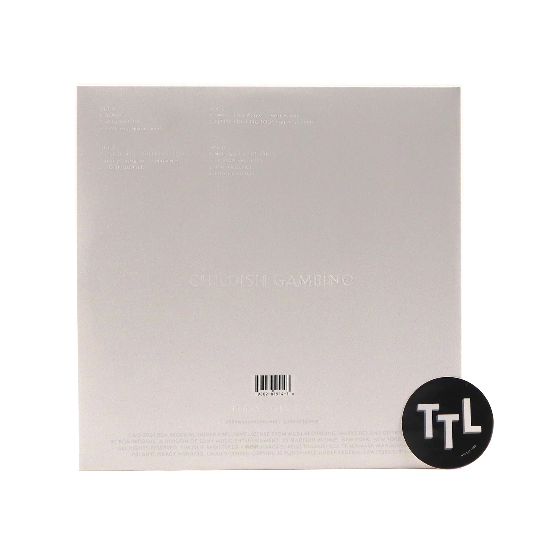 Childish Gambino: Atavista Vinyl 2LP - Image 3