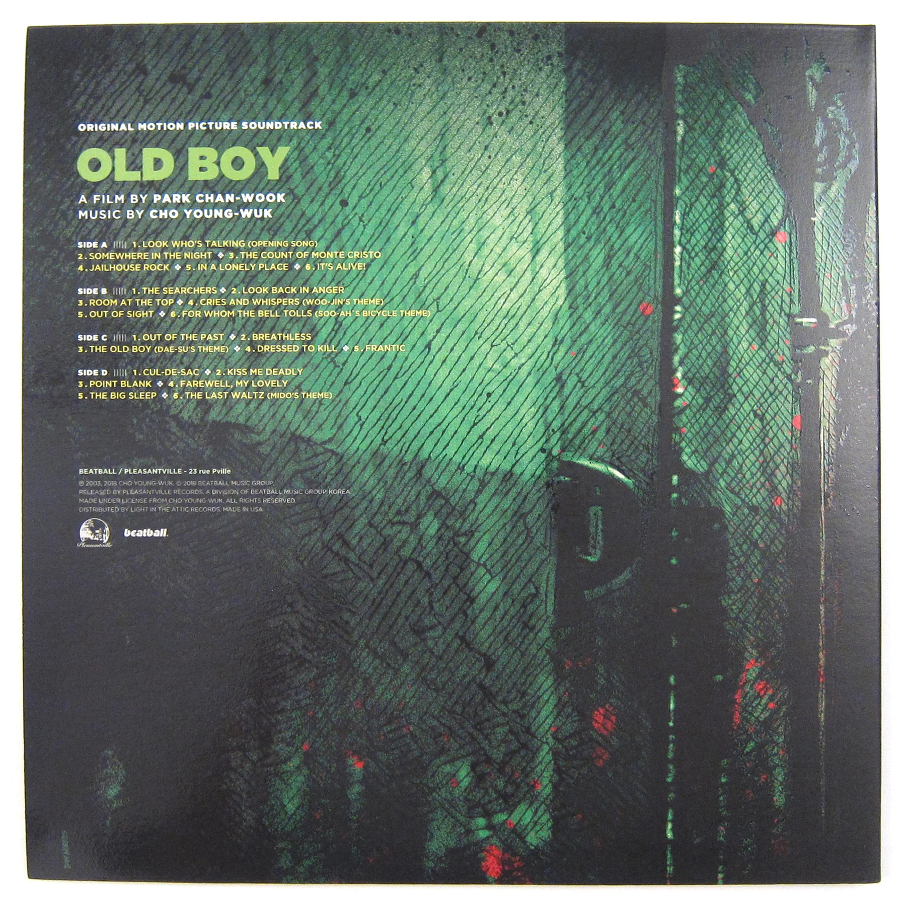 Cho Young-wuk: Oldboy Soundtrack - Vengeance Trilogy Part. 2 (Colored Vinyl) Vinyl 2LP - Image 3