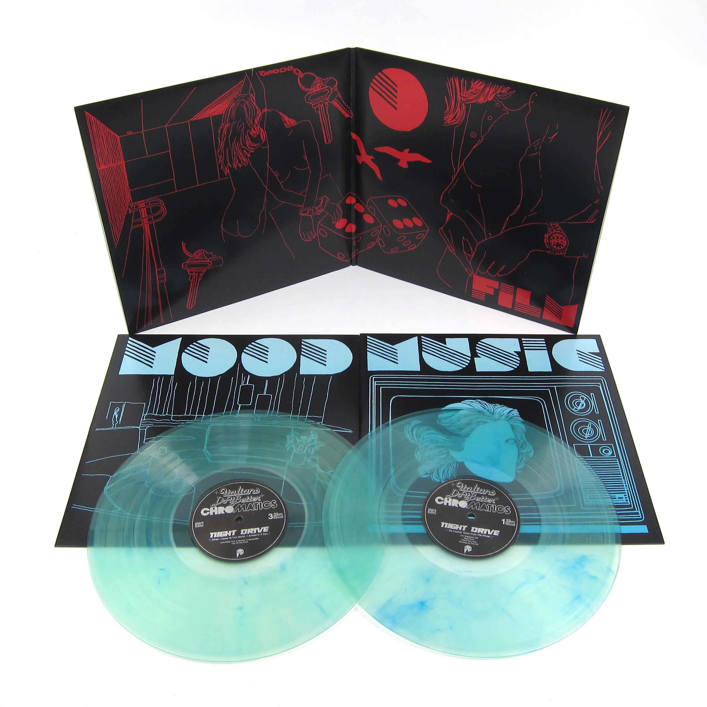 Chromatics: Night Drive Ten Year Remastered Edition (180g, Blue Mist Colored Vinyl) Vinyl 2LP - Image 2