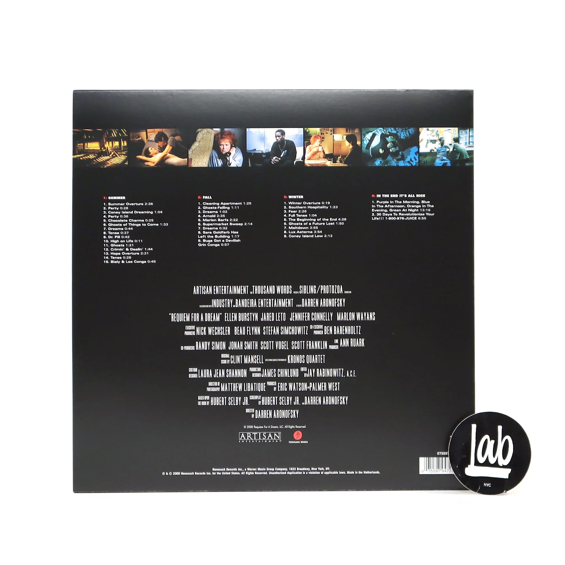 Clint Mansell & Kronos Quartet: Requiem For A Dream Soundtrack Vinyl 2LP - Image 3