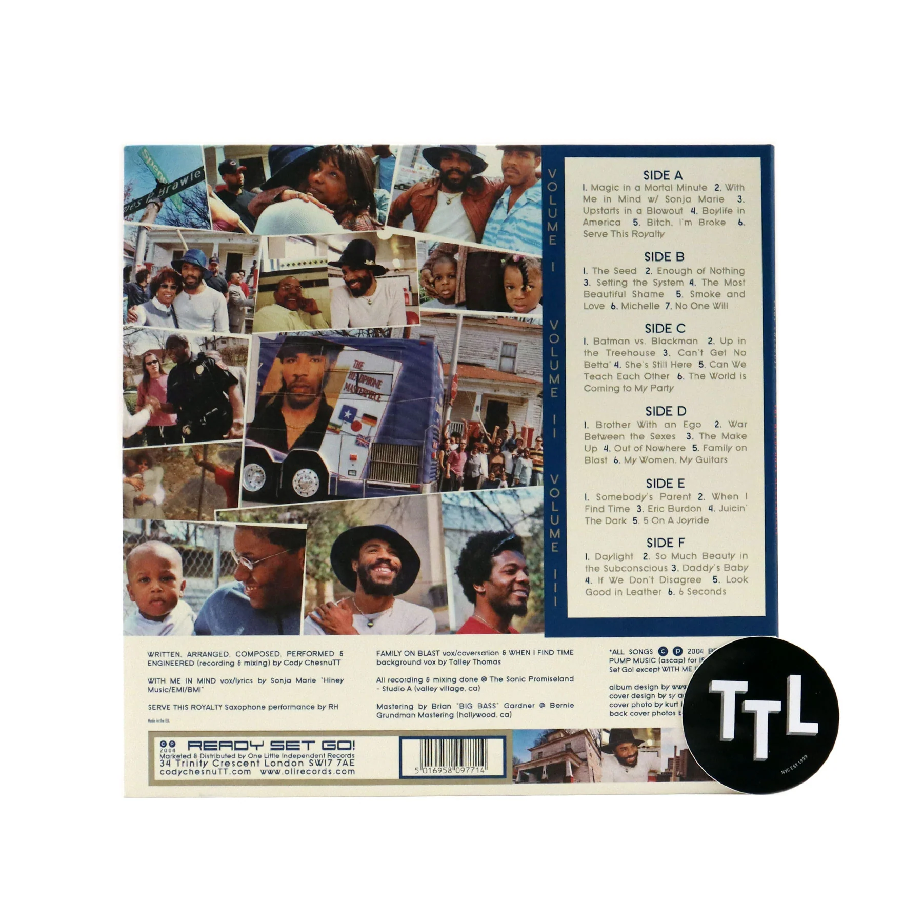Cody ChesnuTT: The Headphone Masterpiece Vinyl 2LP - Image 3