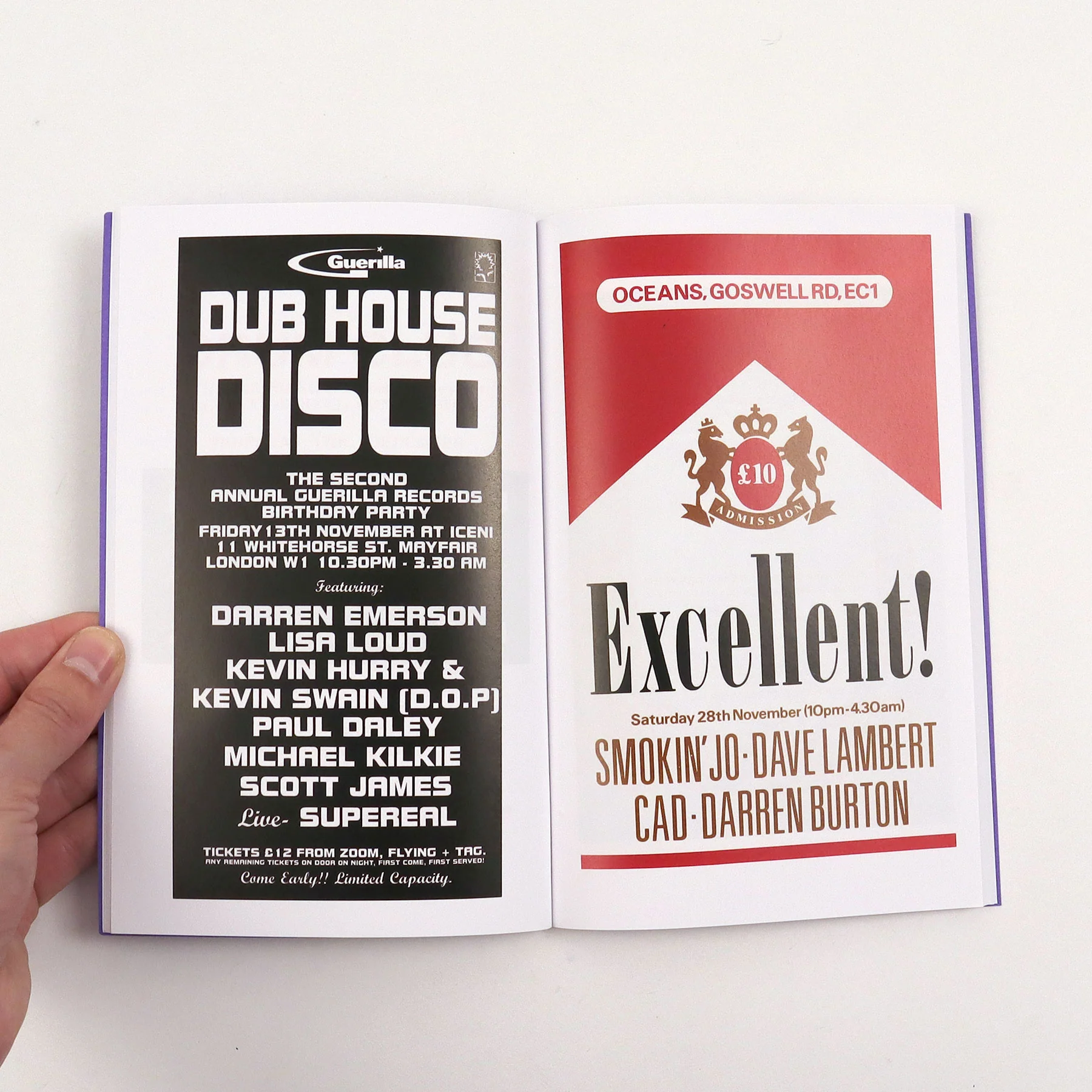 Colpa Press: Rave Flyer Zine Pack (UK + London) - Image 7