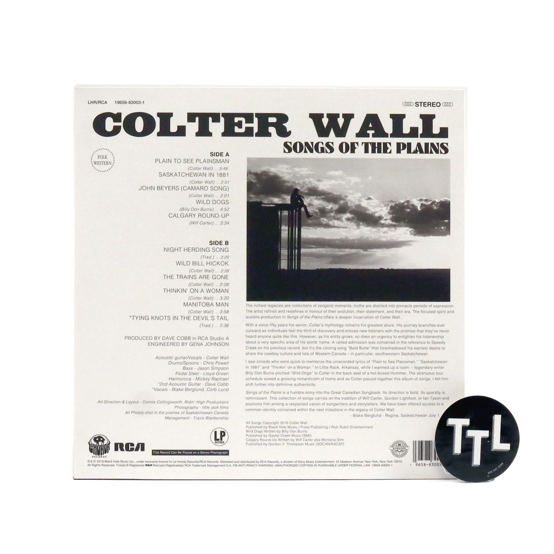 Colter Wall: Songs Of The Plains (Colored Vinyl) Vinyl LP - Image 3