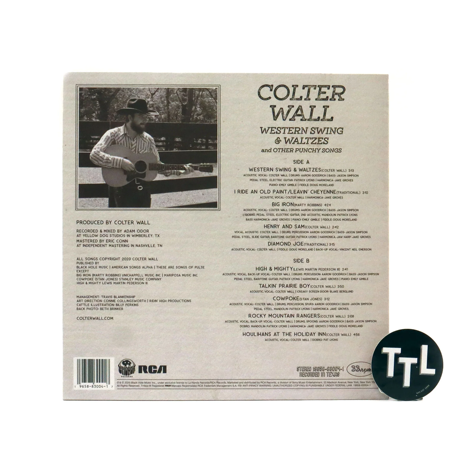 Colter Wall: Western Swing & Waltzes (Colored Vinyl) Vinyl LP - Image 3