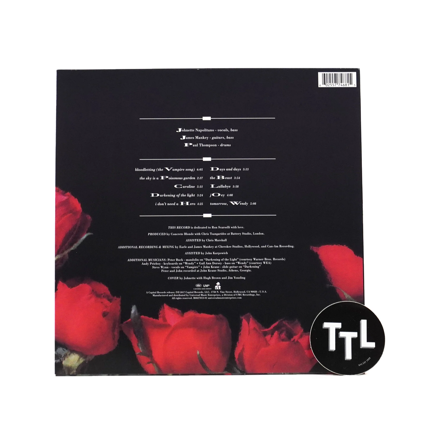 Concrete Blonde: Bloodletting Vinyl LP - Image 2